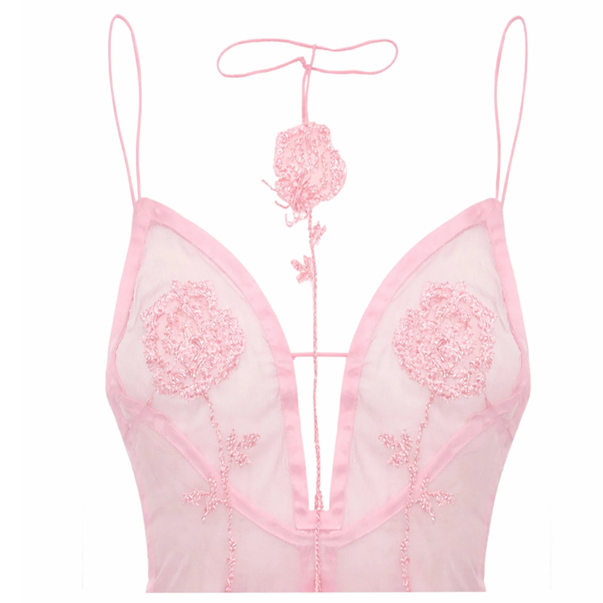 Rose Sheer Top | Pink