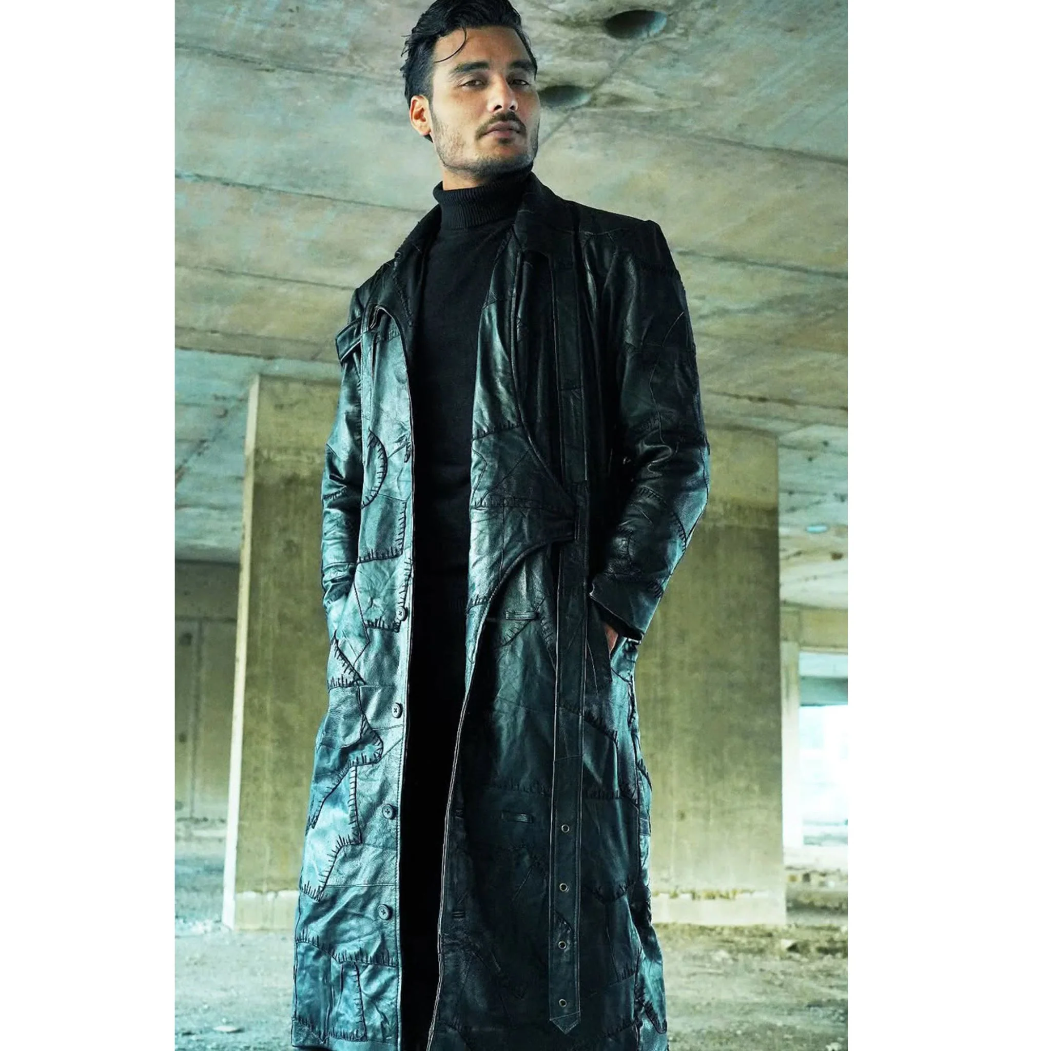 Unisex Genuine Leather Jacket Coat - Image 2
