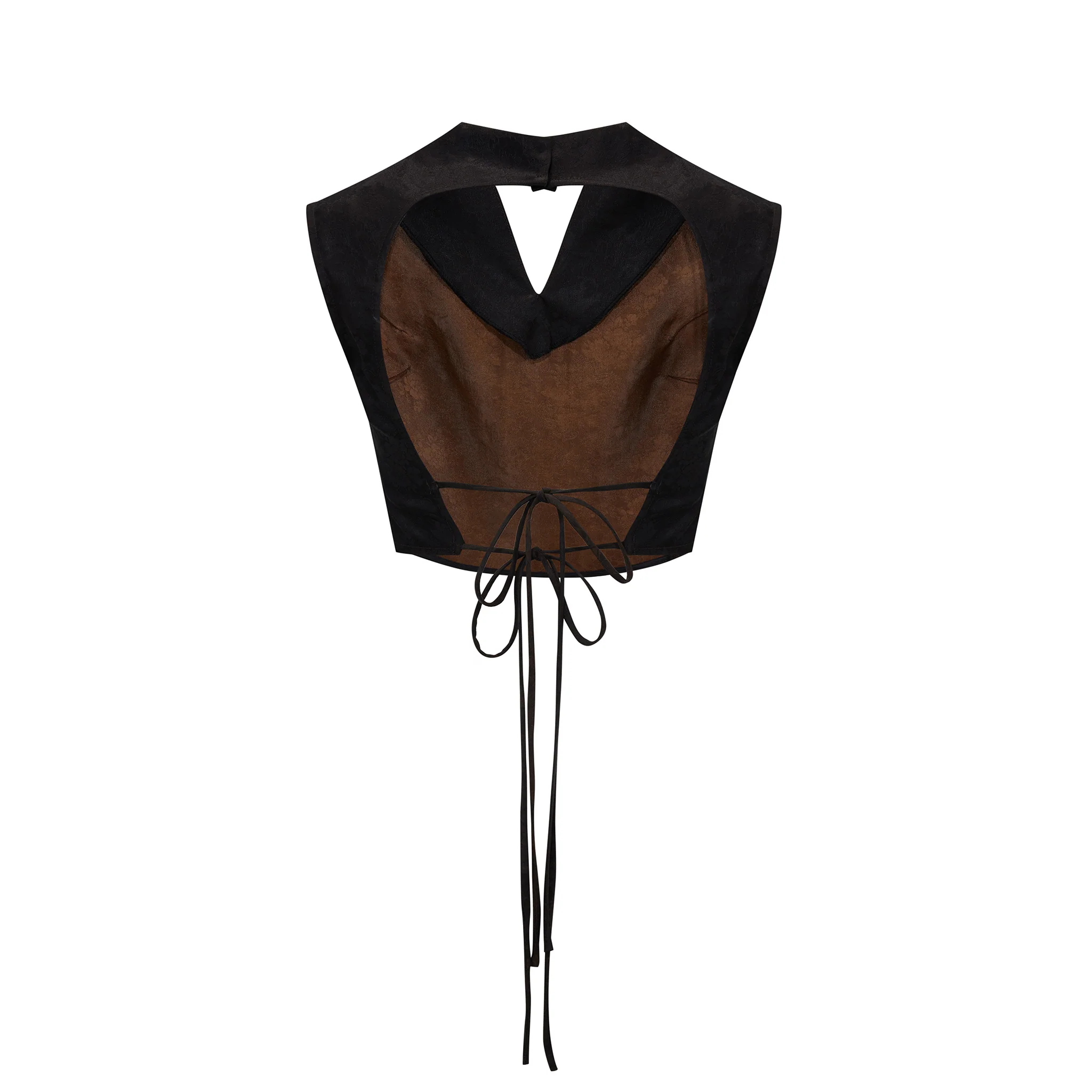 Black Backless Ribbon Top - Image 6