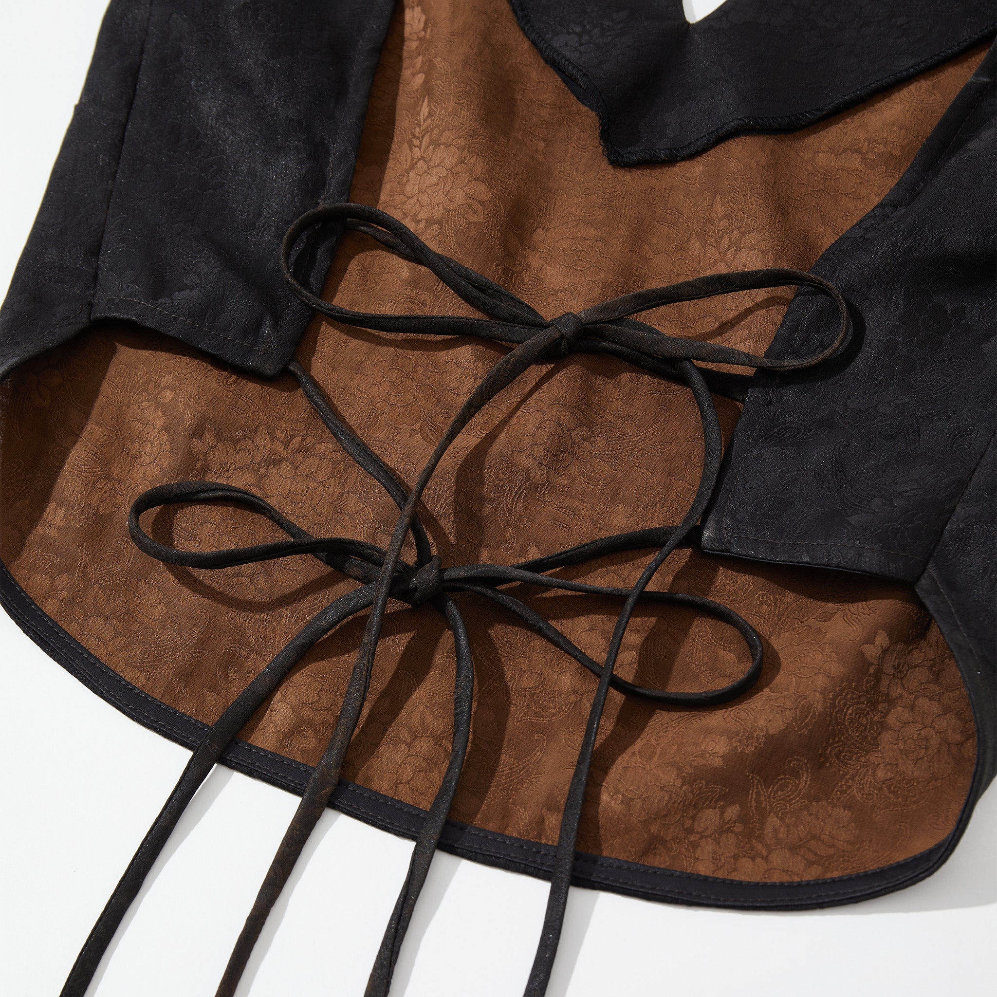 Black Backless Ribbon Top - Image 8
