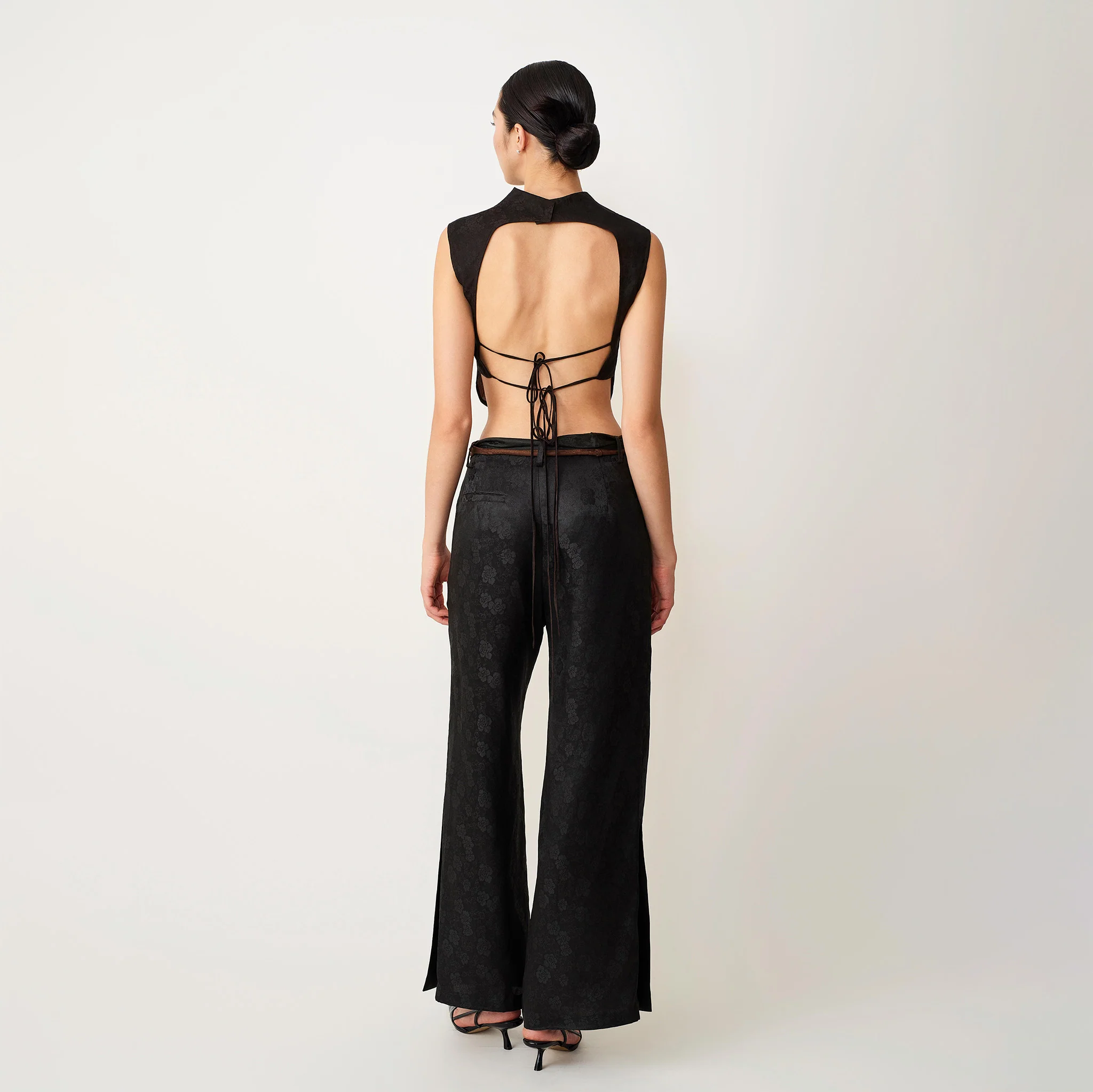 Black Wide-leg Trousers - Image 3