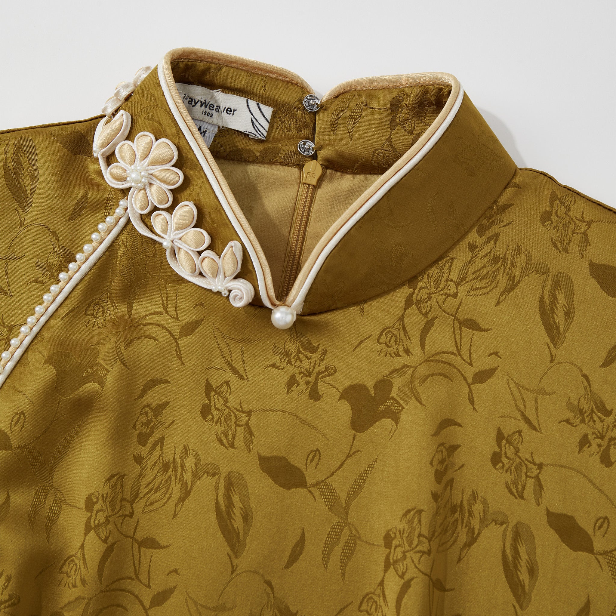 Caramel Loose Sleeve Qipao - Image 6