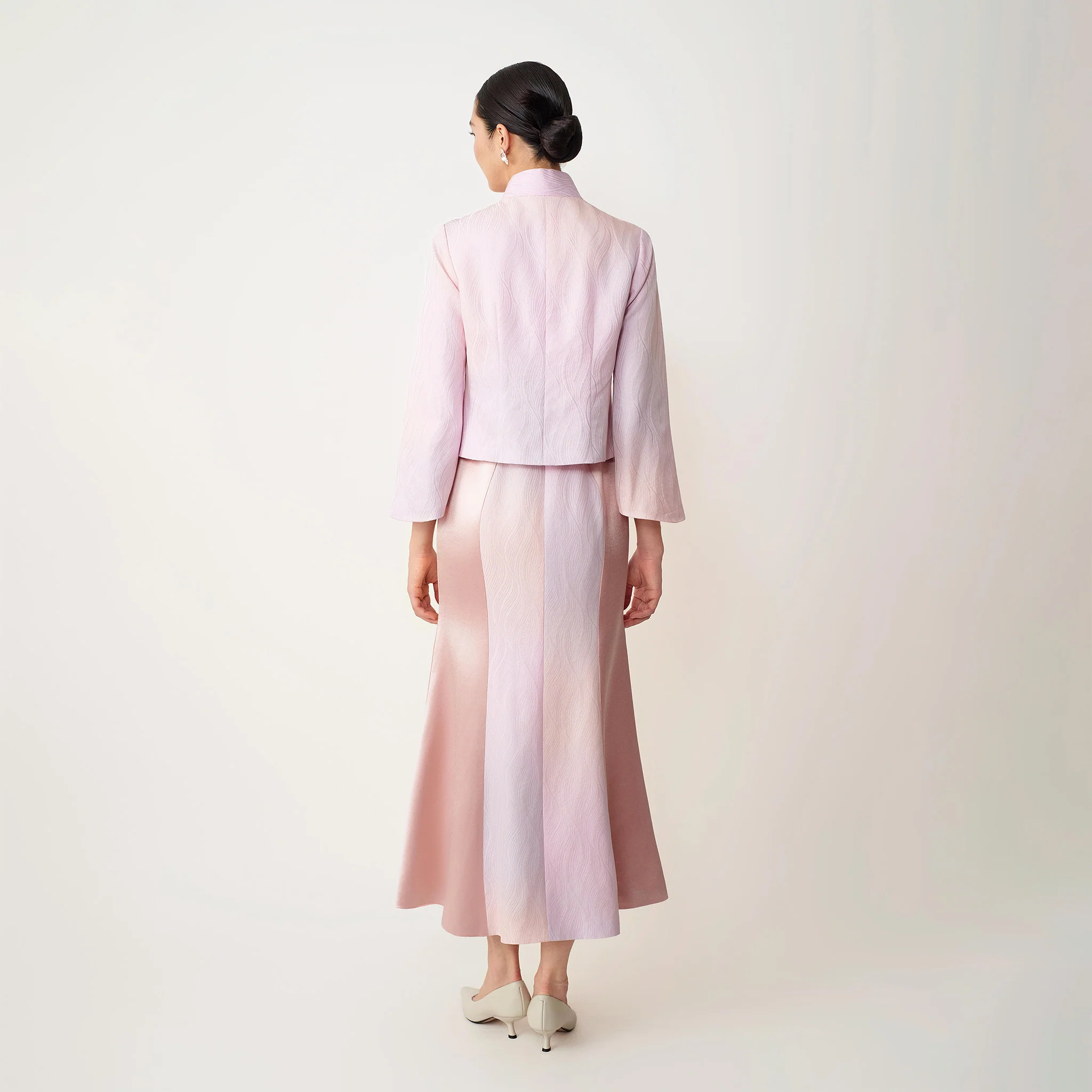 Ombre Pink Bell Sleeve Jacket - Image 3