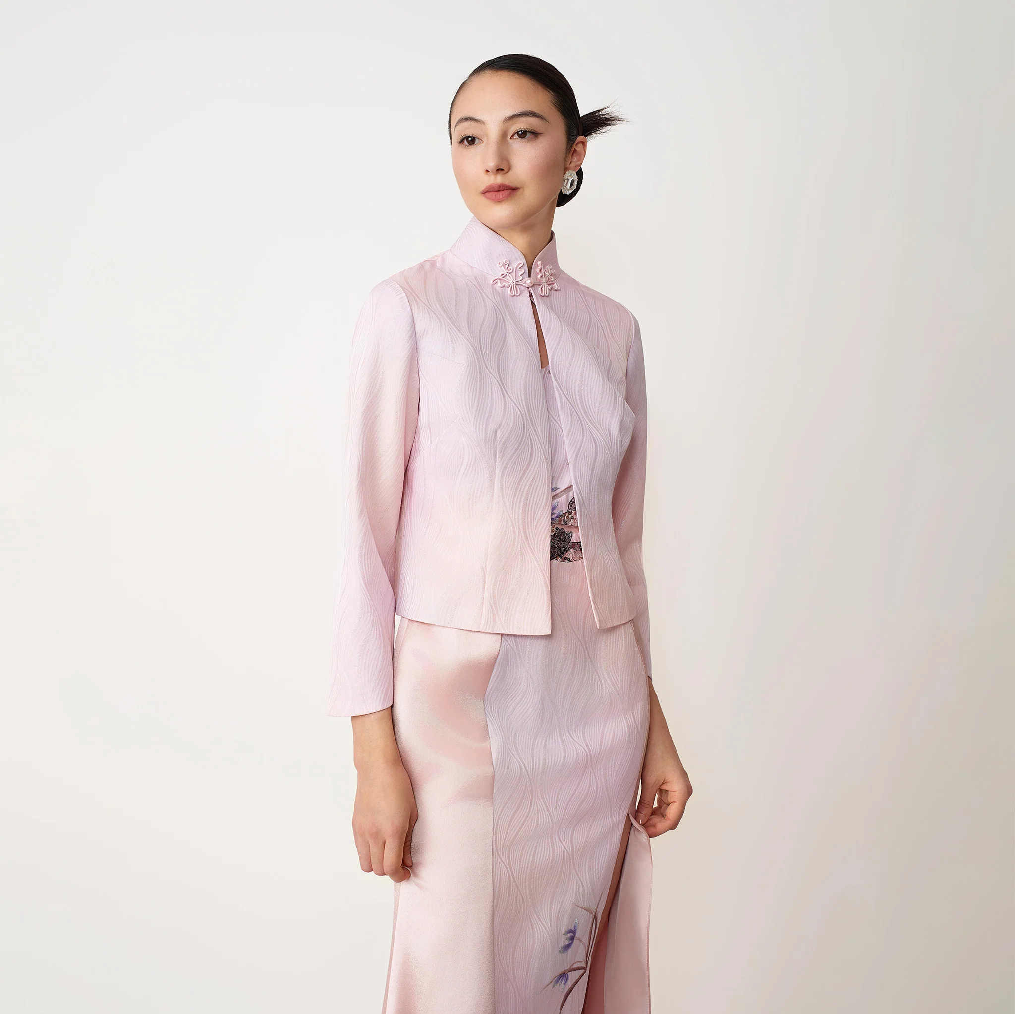 Ombre Pink Bell Sleeve Jacket - Image 4