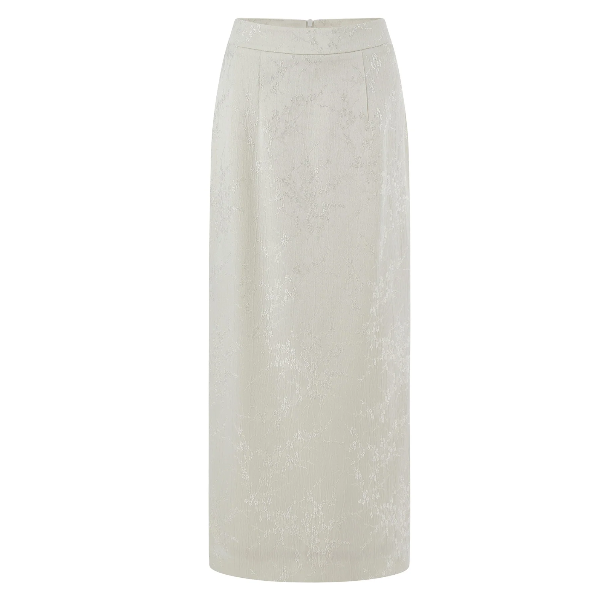White Midi Pencil Skirt