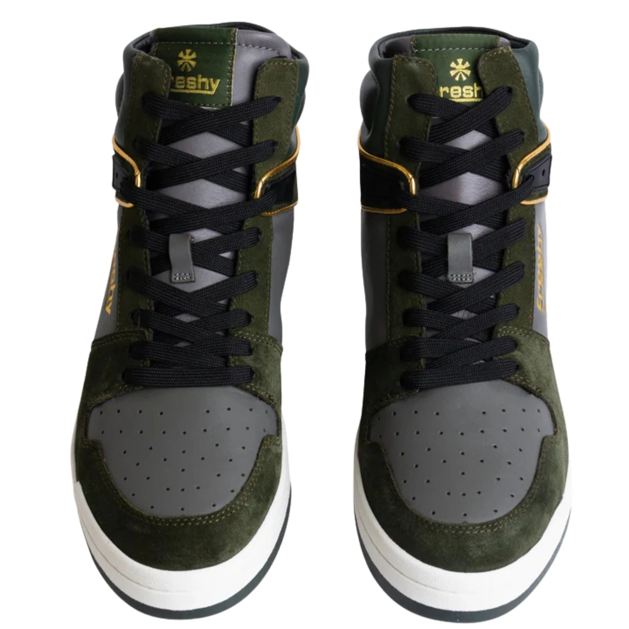 Bounce High-Top Sneakers | Olive Green - Image 4