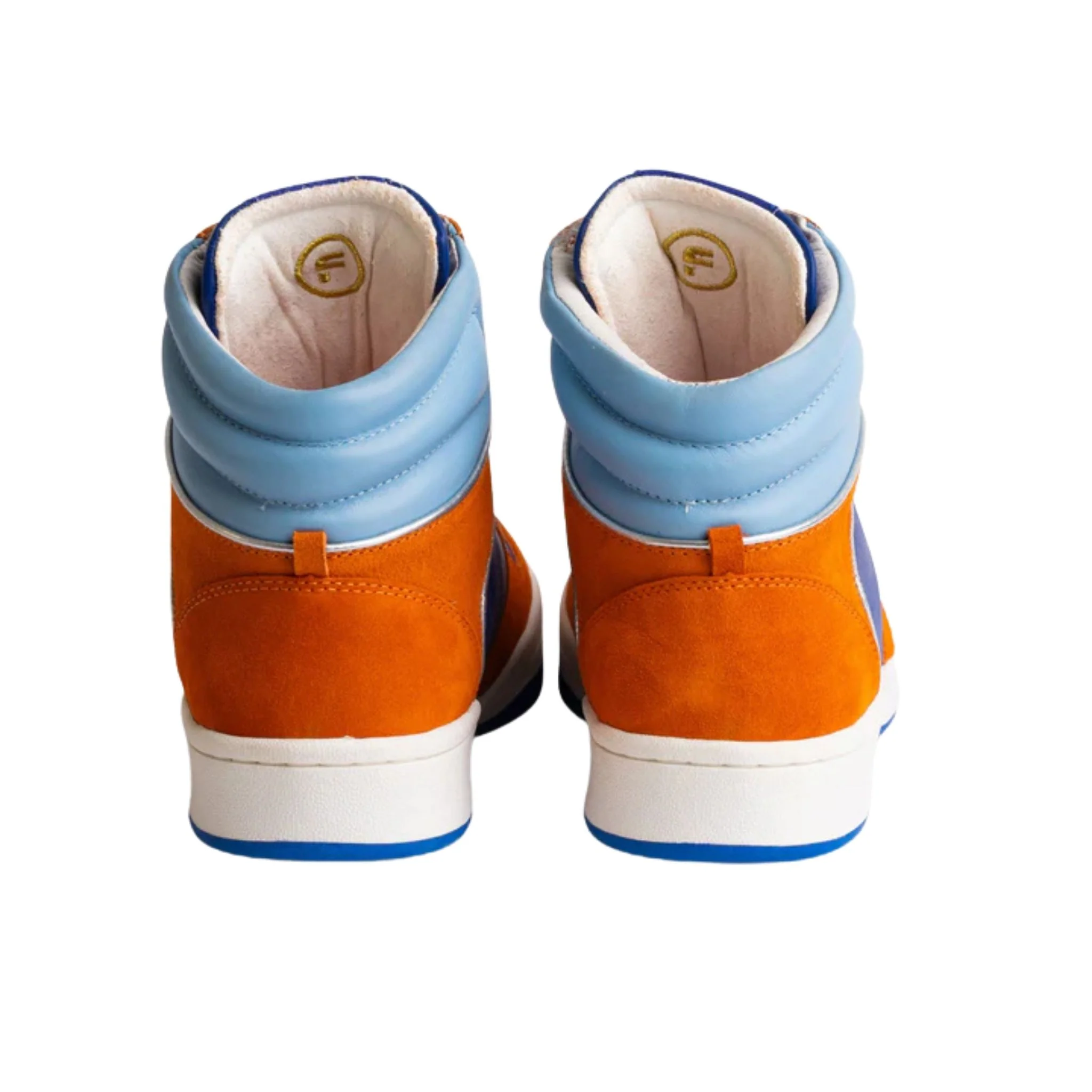 Bounce High-Top Sneakers | Orange and Blue - Image 4