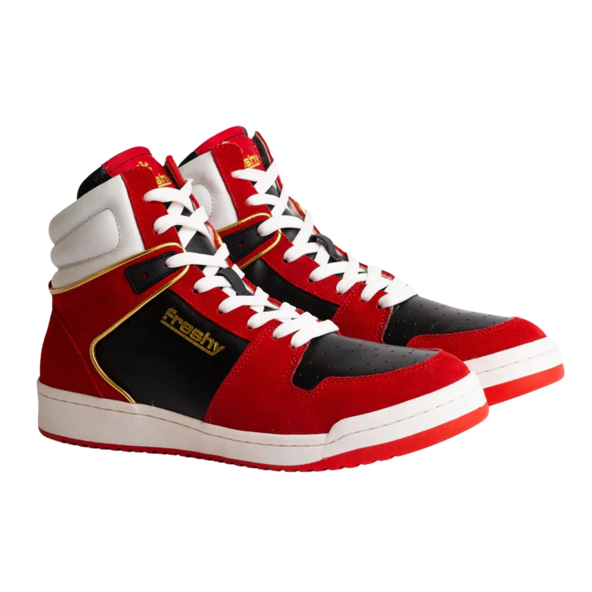 Bounce High-Top Sneakers | Red and Black - Image 2