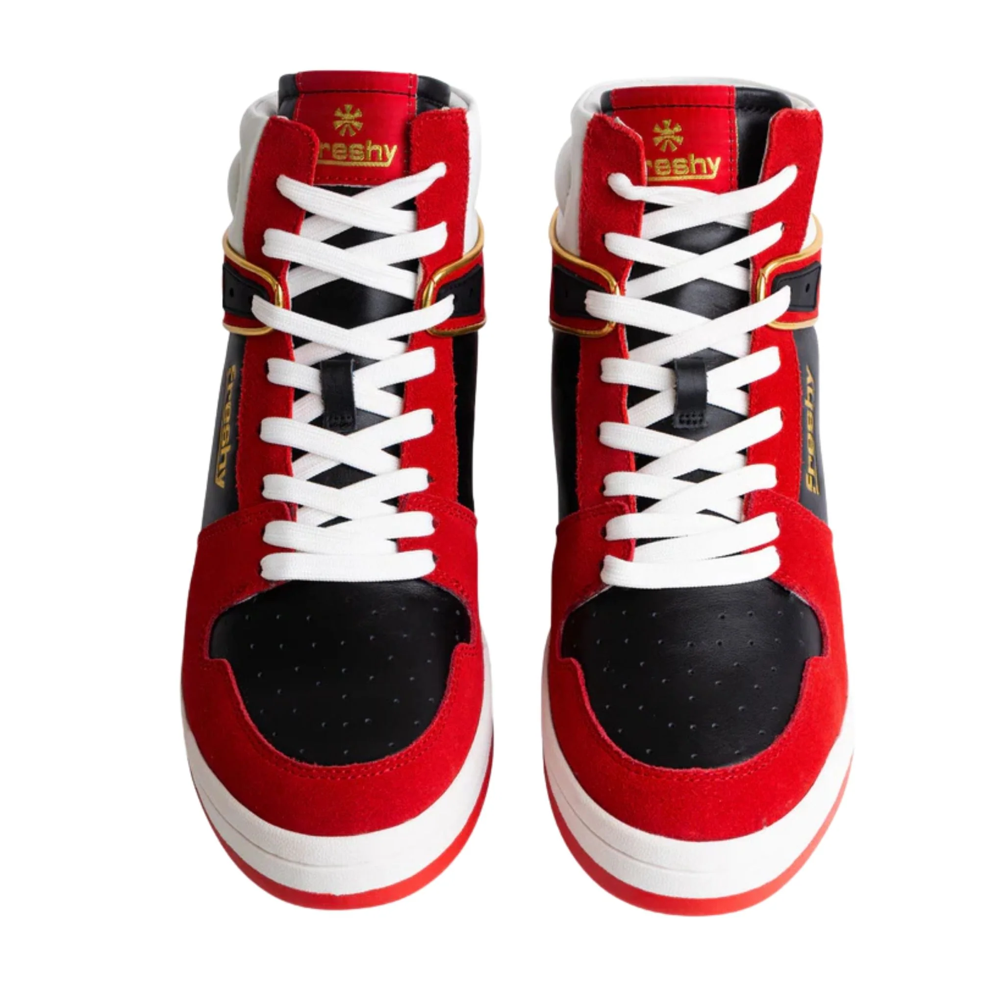 Bounce High-Top Sneakers | Red and Black - Image 3