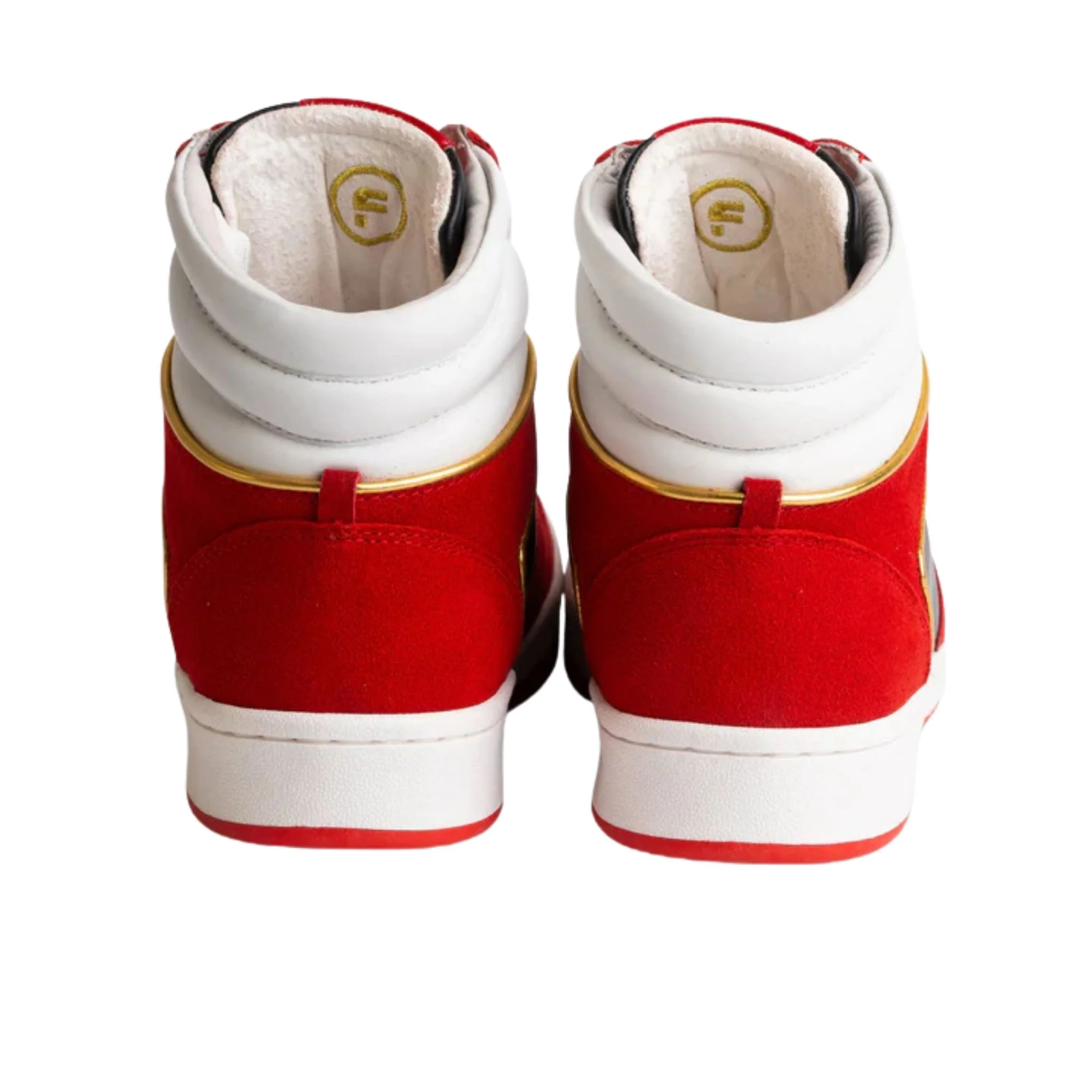 Bounce High-Top Sneakers | Red and Black - Image 4