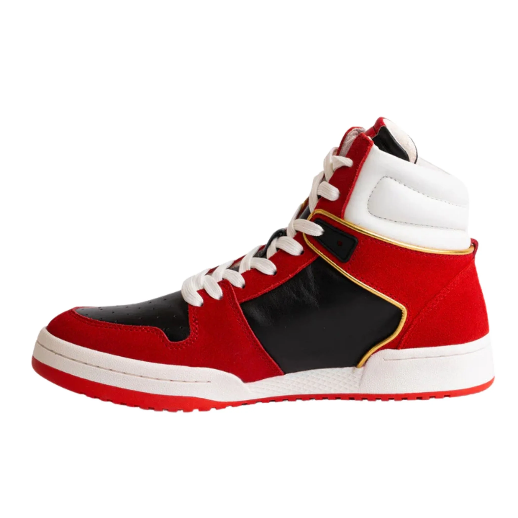 Bounce High-Top Sneakers | Red and Black - Image 5