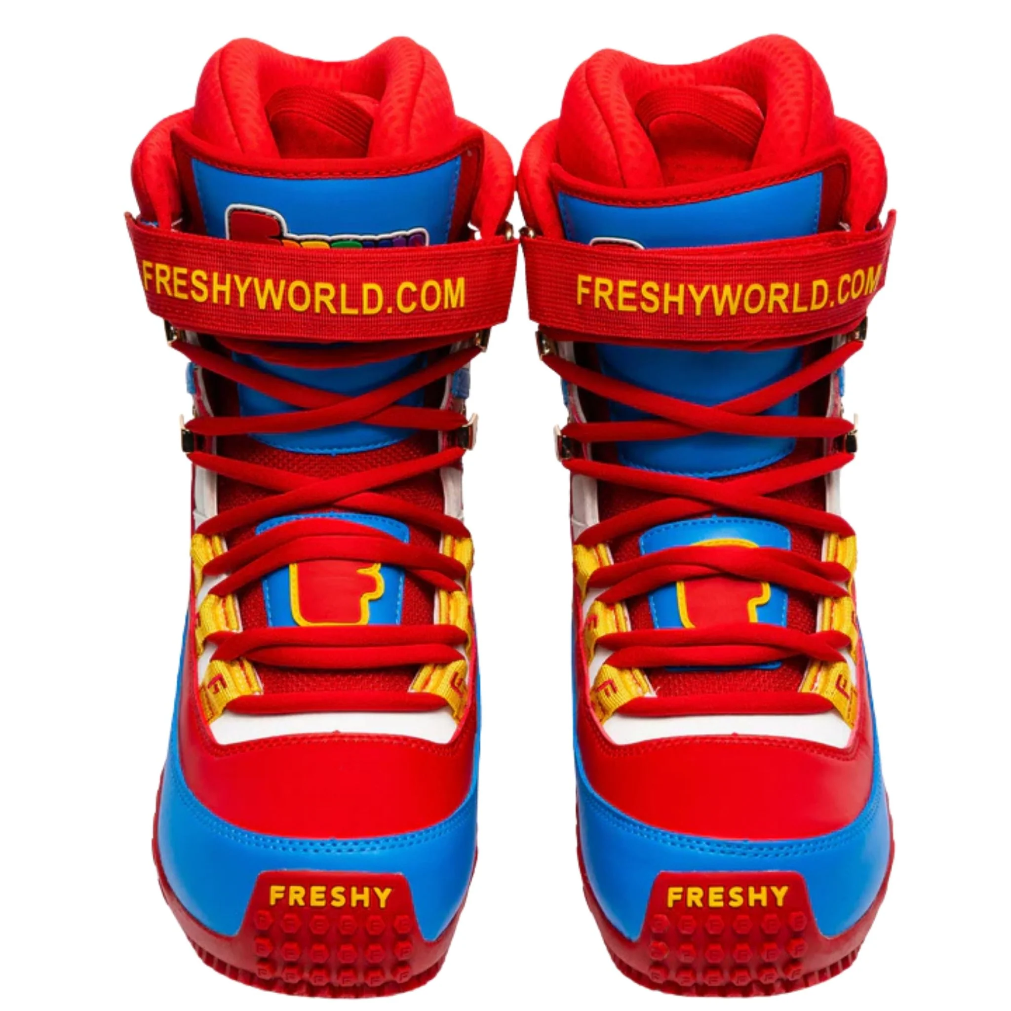 Pow Stomps Snowboard Boots | Red and Blue - Image 2