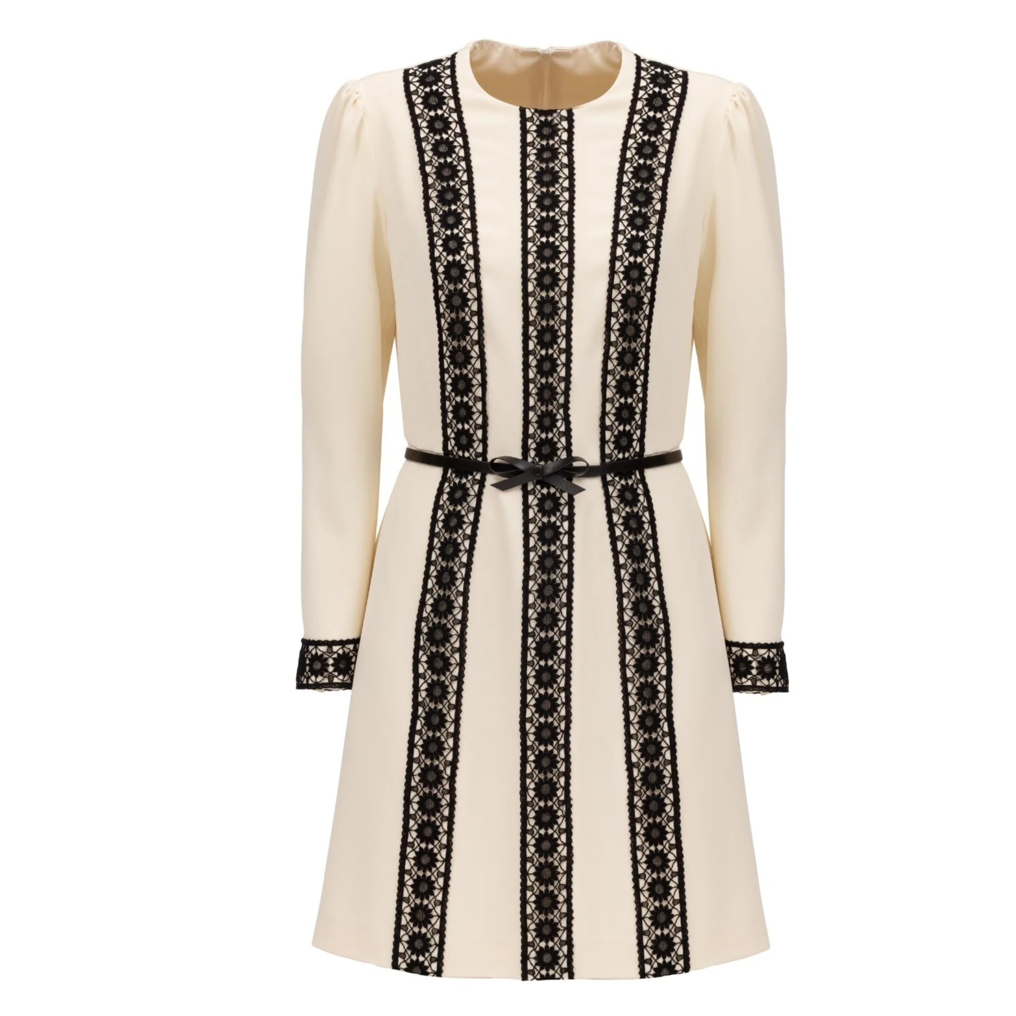 Cream Lace Mini Dress