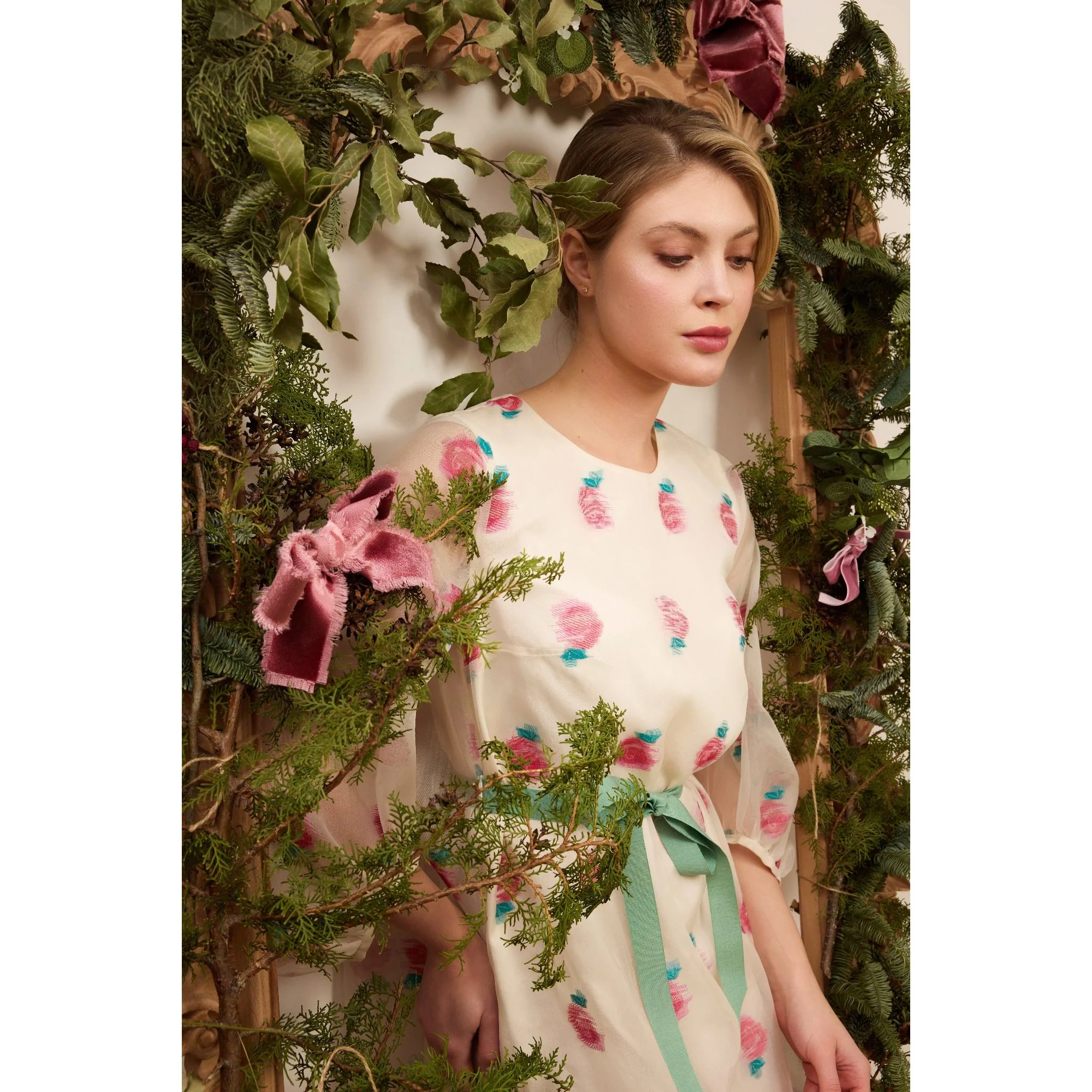 Fleur Rosé Mini Dress - Image 3