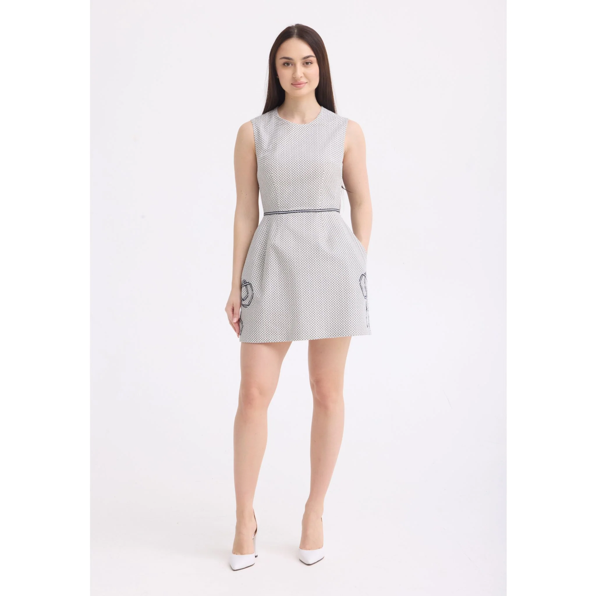 Monochrome Muse Dress - Image 2