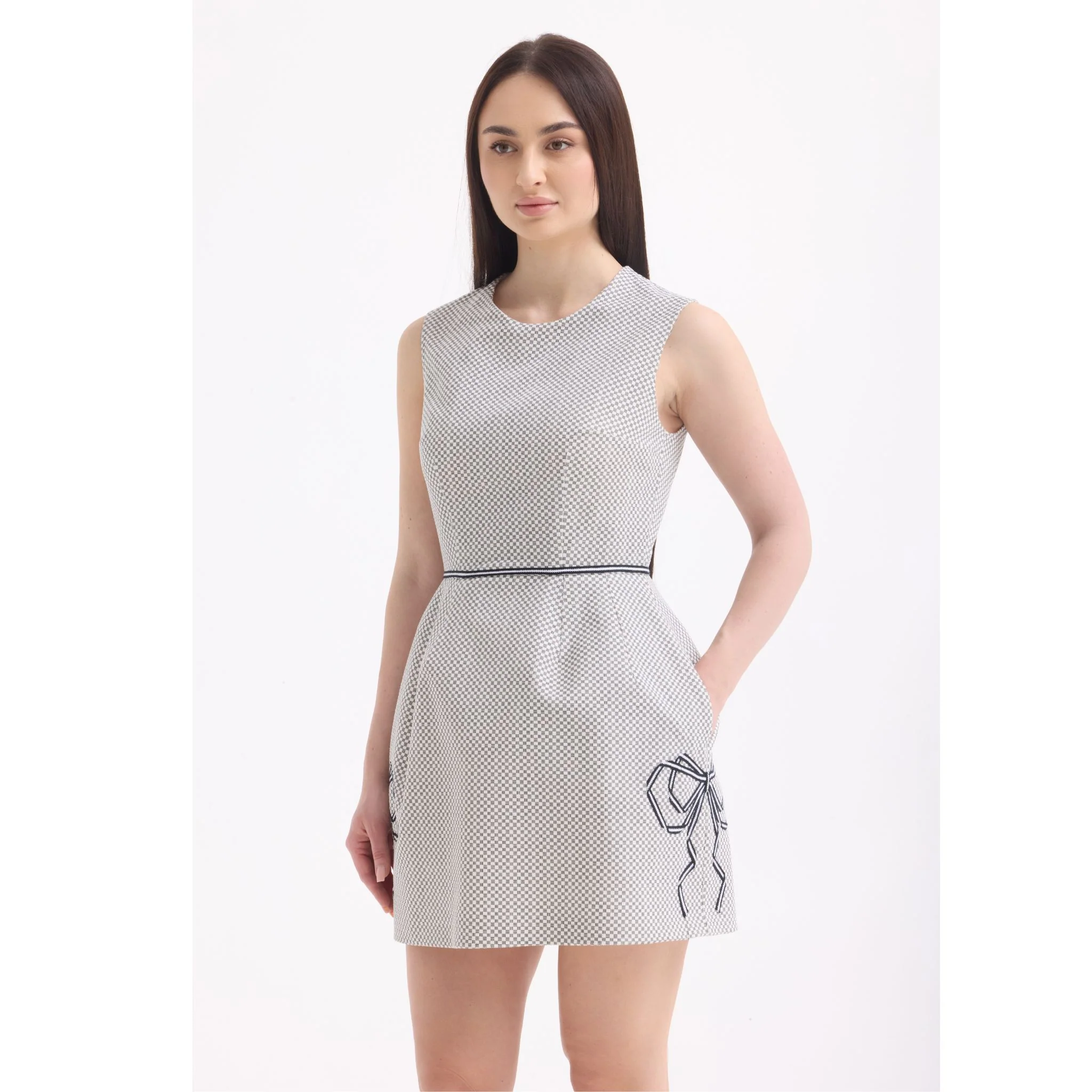 Monochrome Muse Dress - Image 3