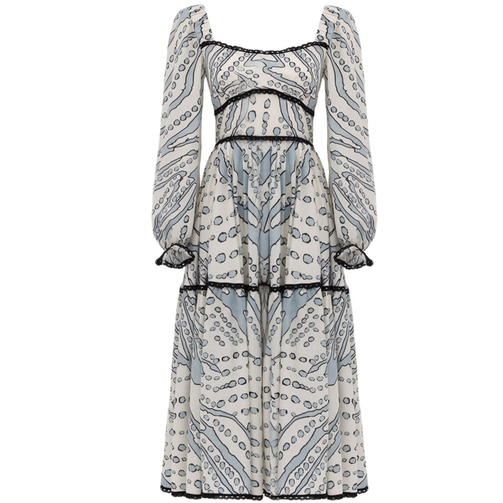 Long Sleeve Octavia Print Dress