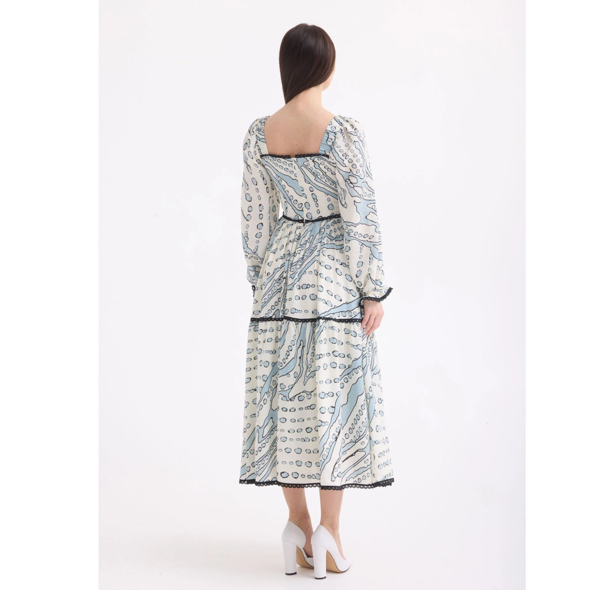 Long Sleeve Octavia Print Dress - Image 5