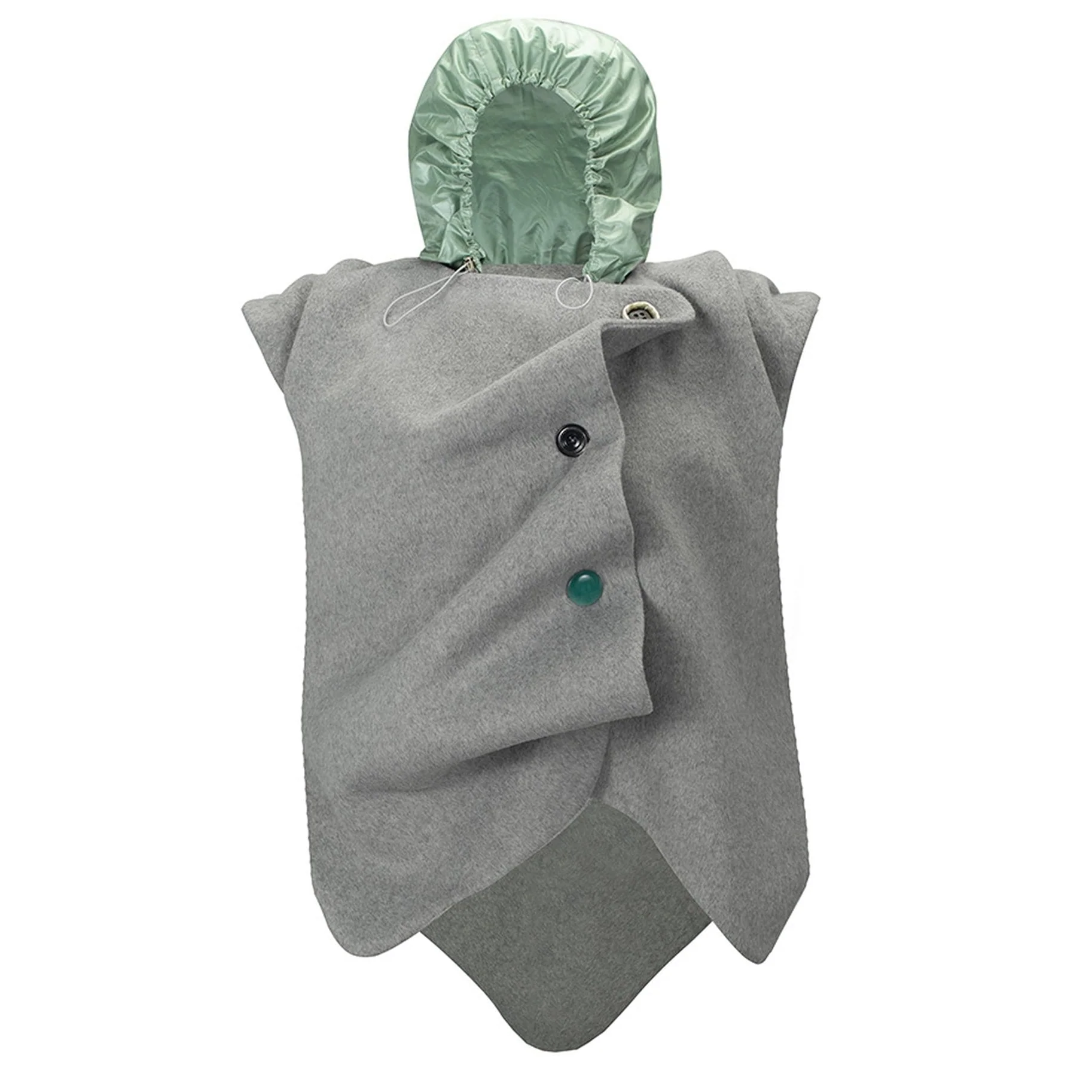 Grey “Mythogenesis” Wavy Ruched Vest