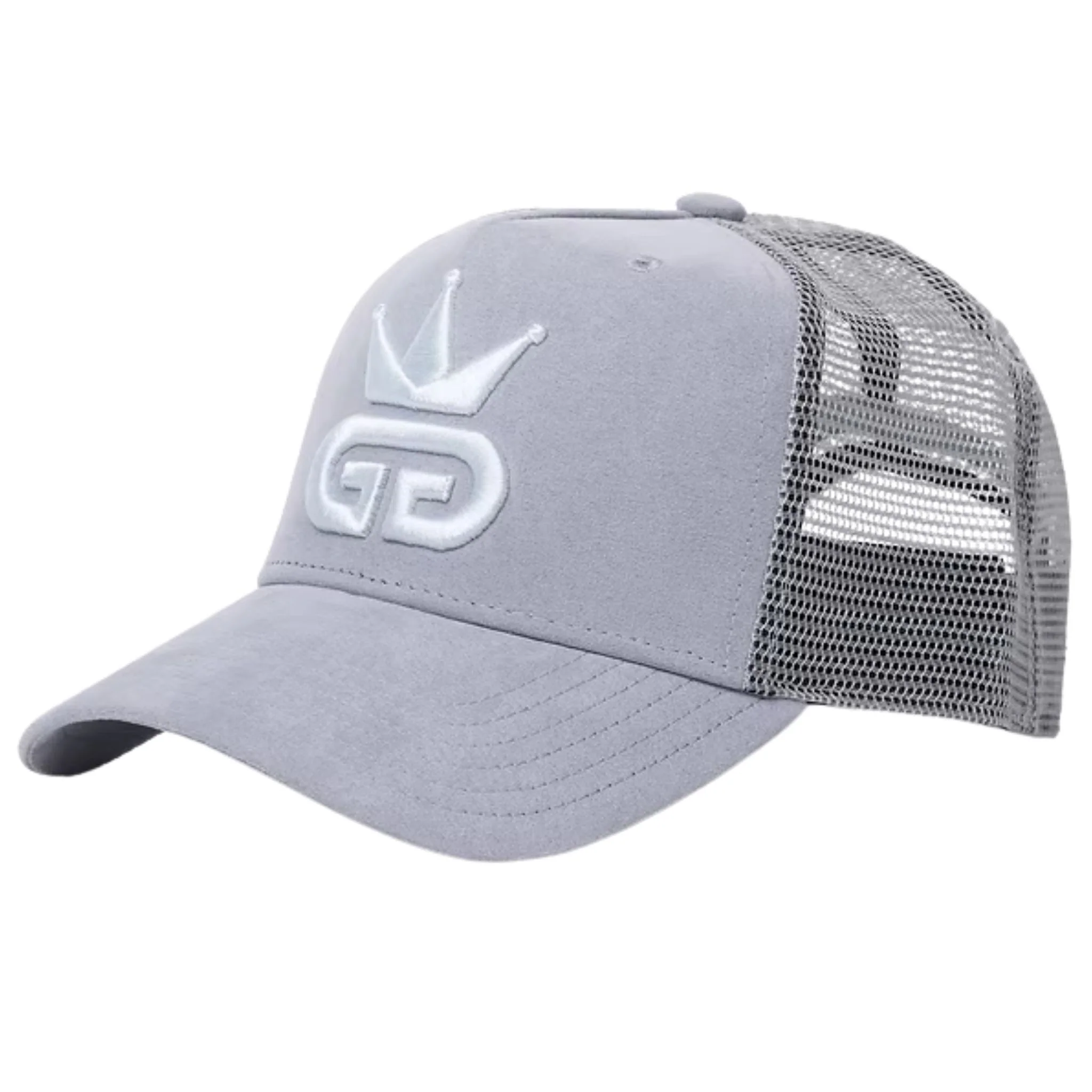 Grey Suede Mesh Hat - Image 2