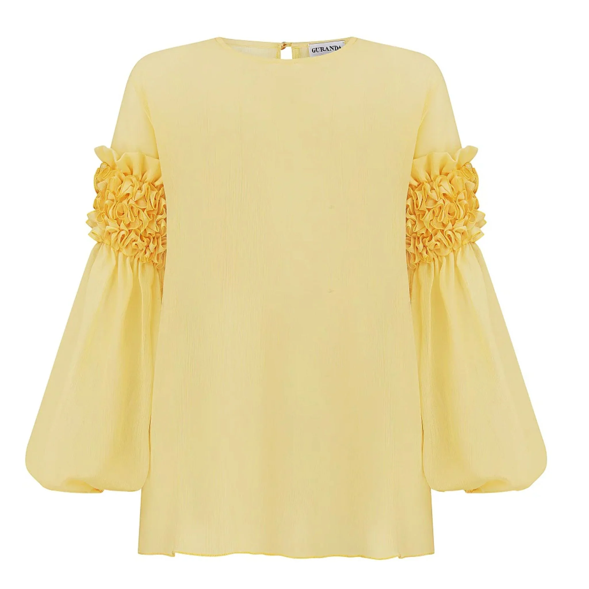 Yellow Ruffled Blouse