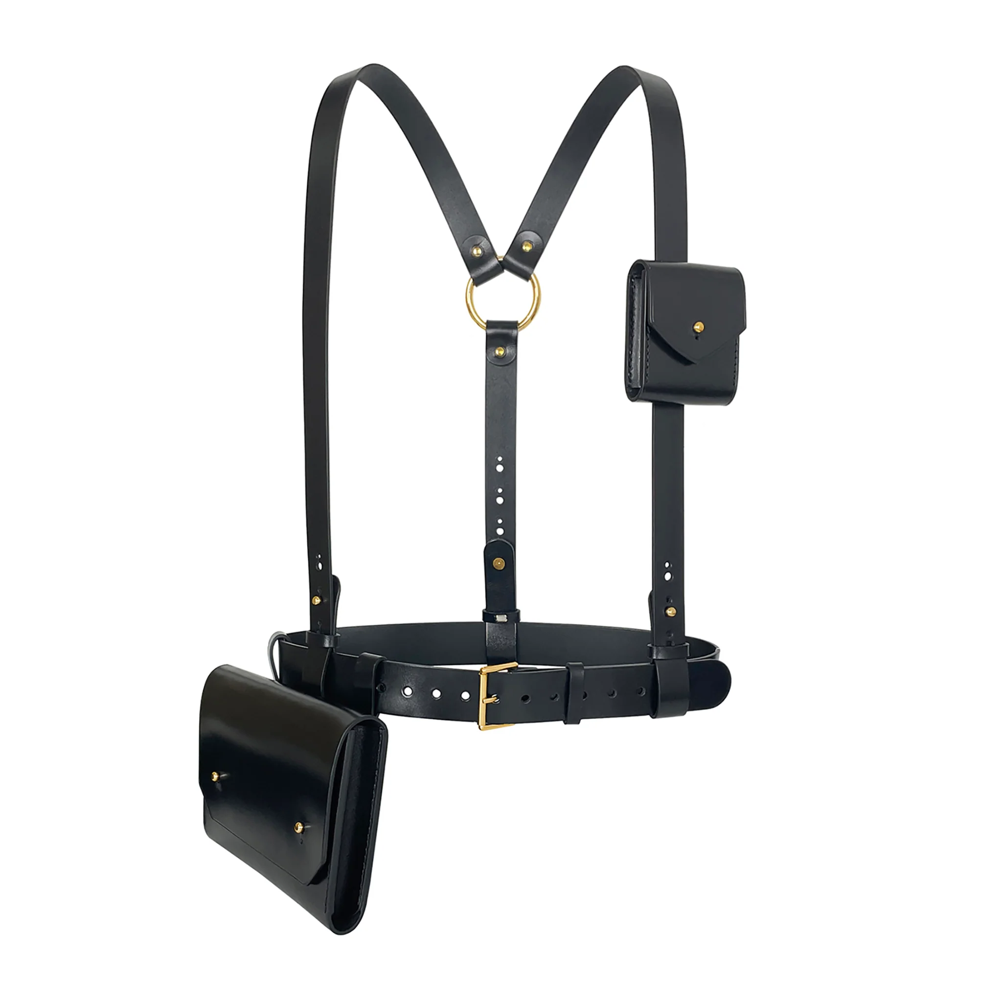 Black Double Bag Harness