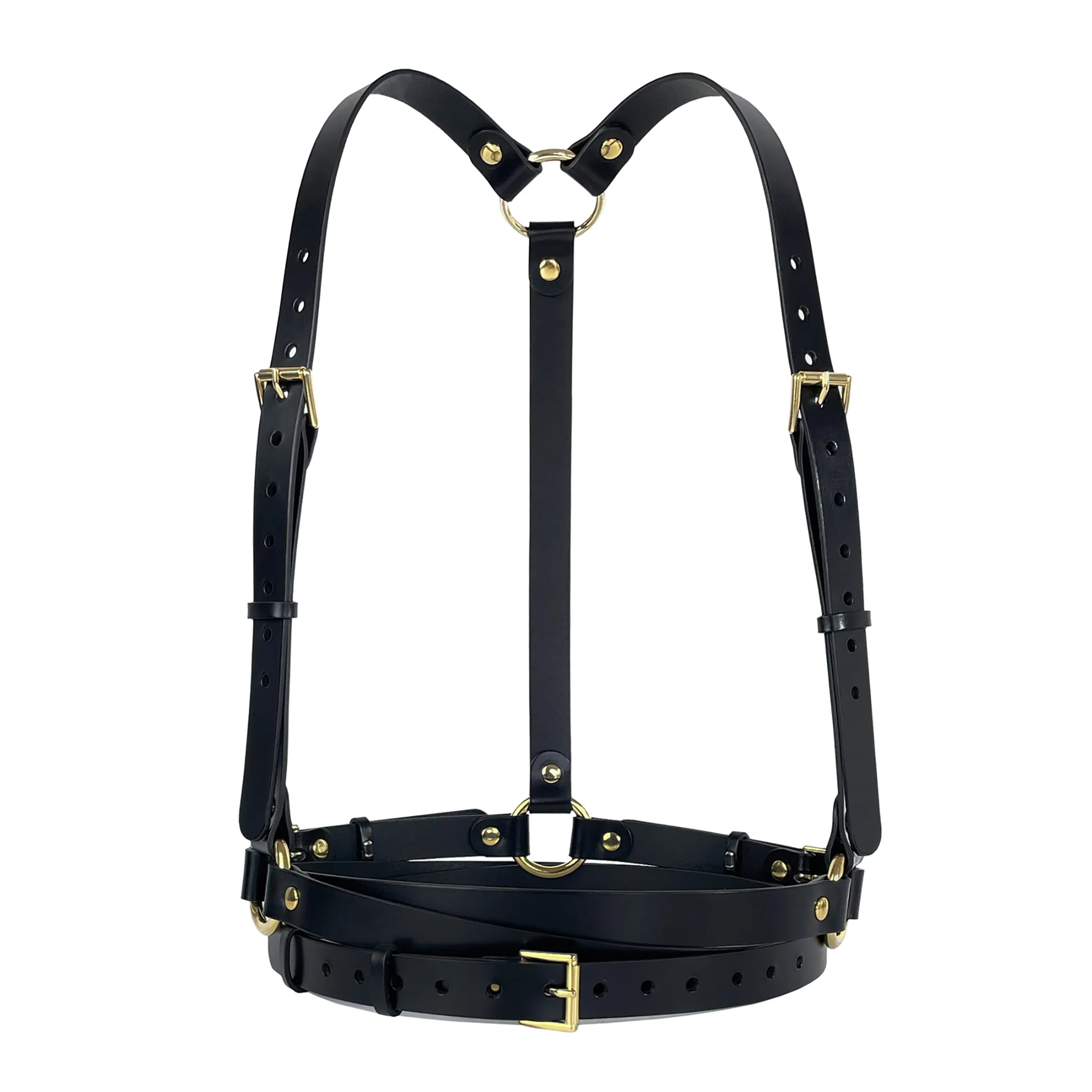 Black Double Belt Harness