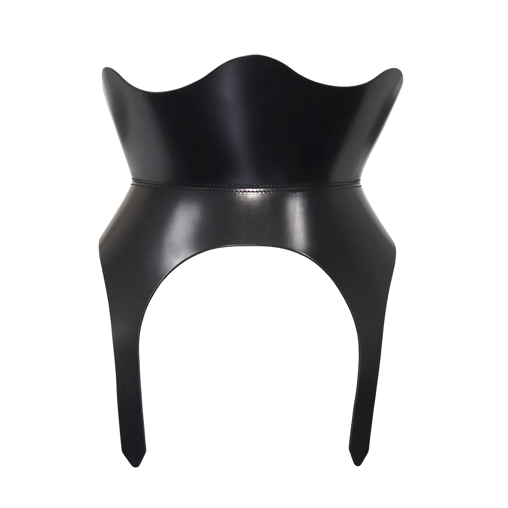 Black Leather Medusa Corset
