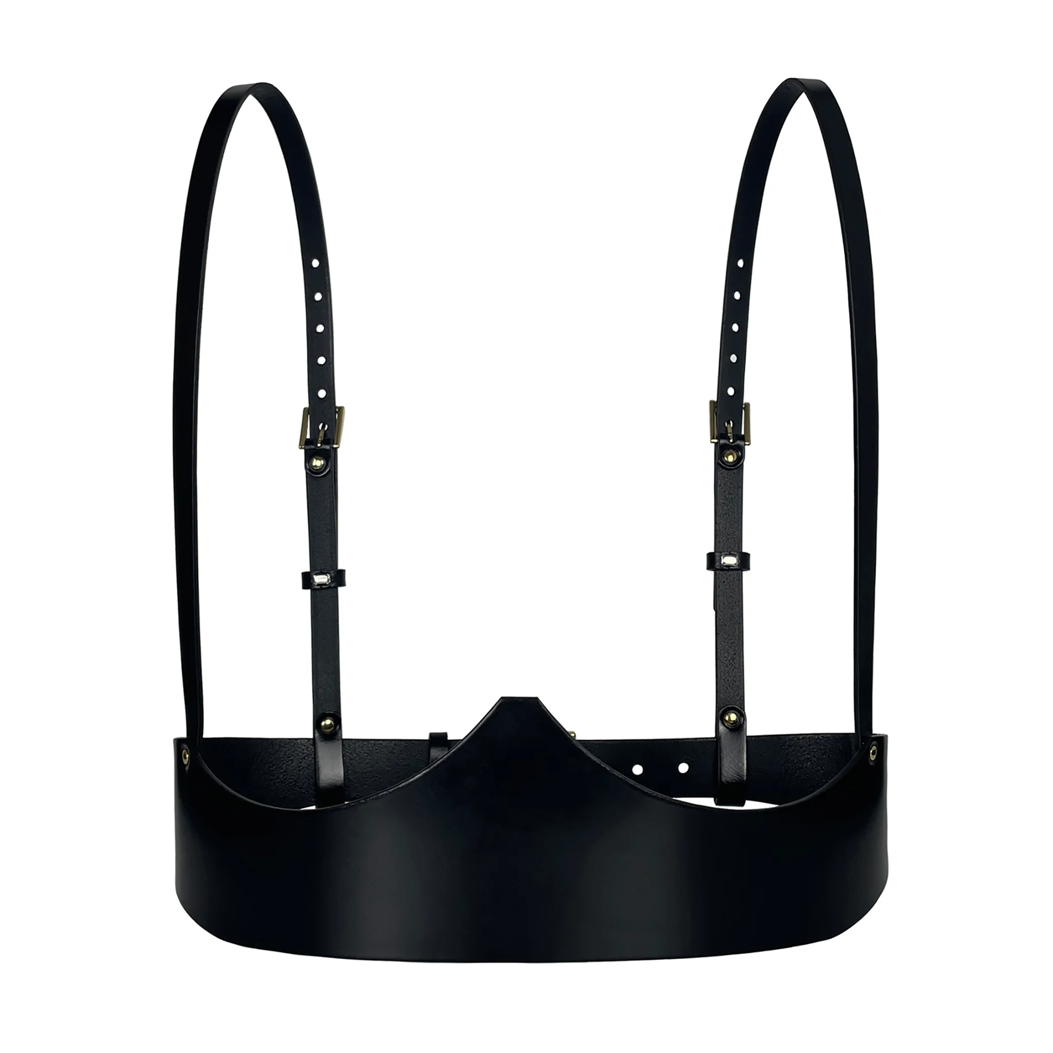 Black Leather Underbust Harness