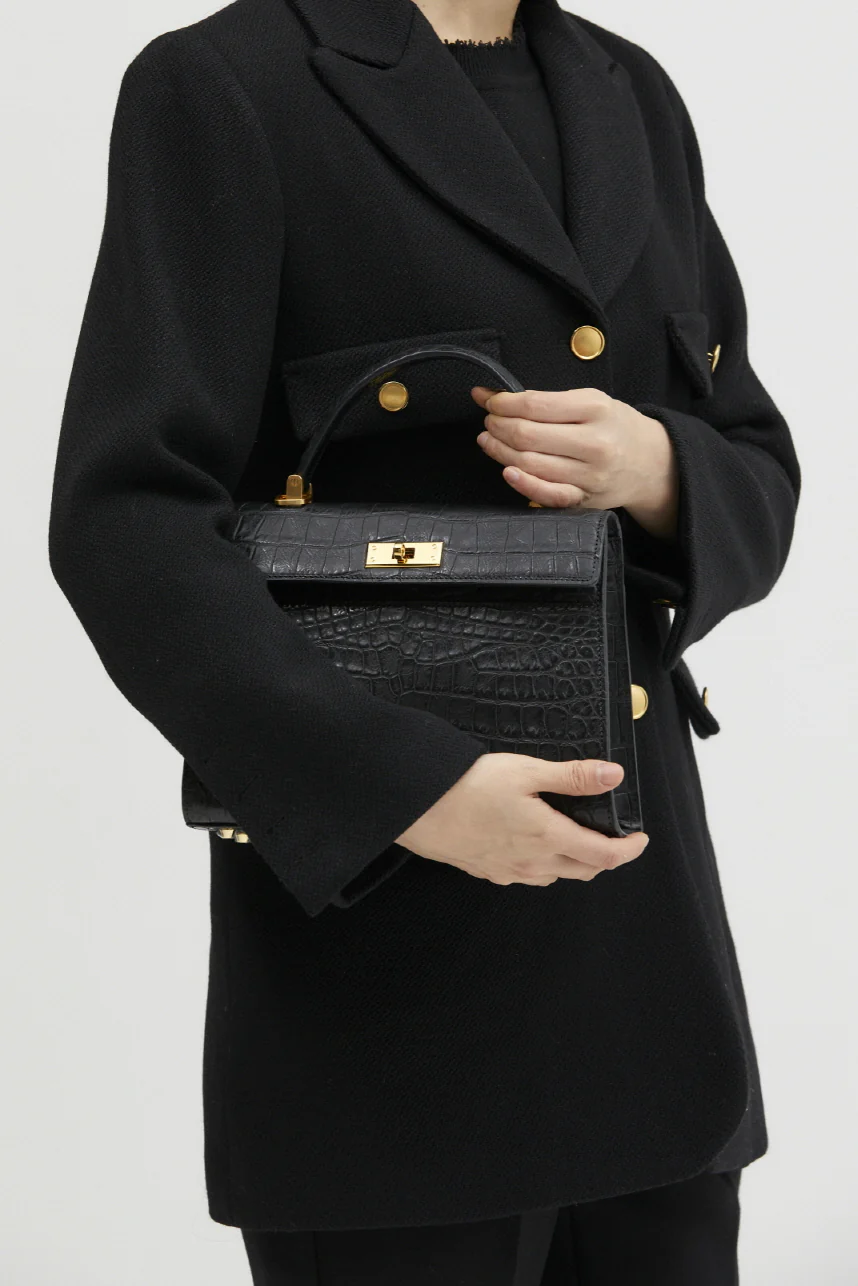 Jade Black Croc Small - Image 10