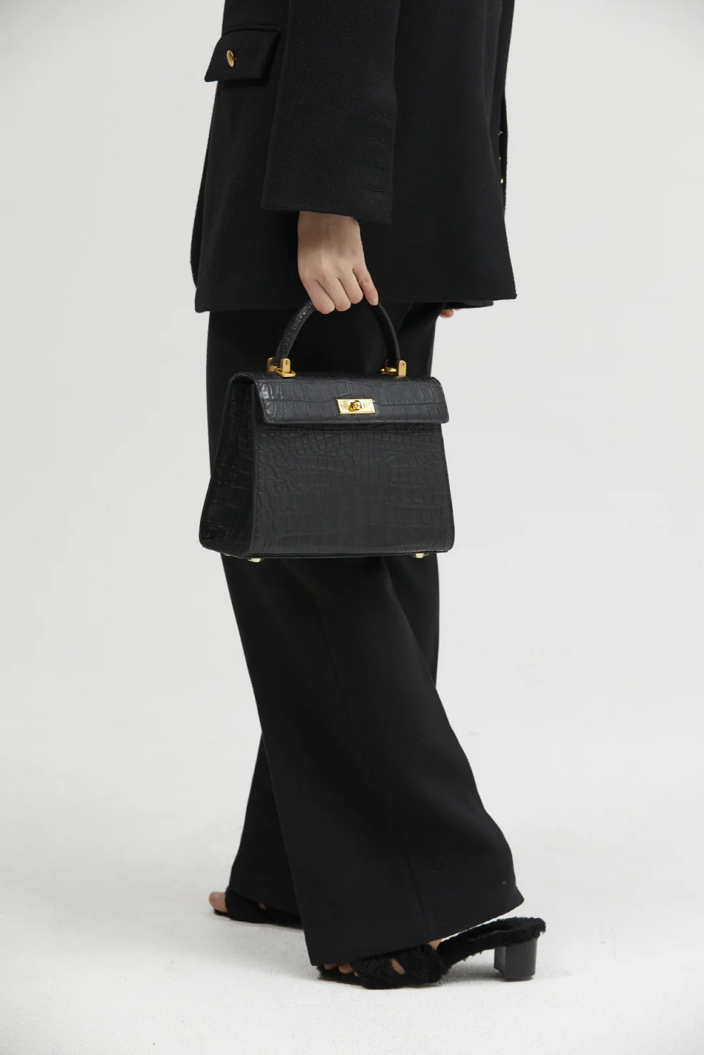 Jade Black Croc Small - Image 9