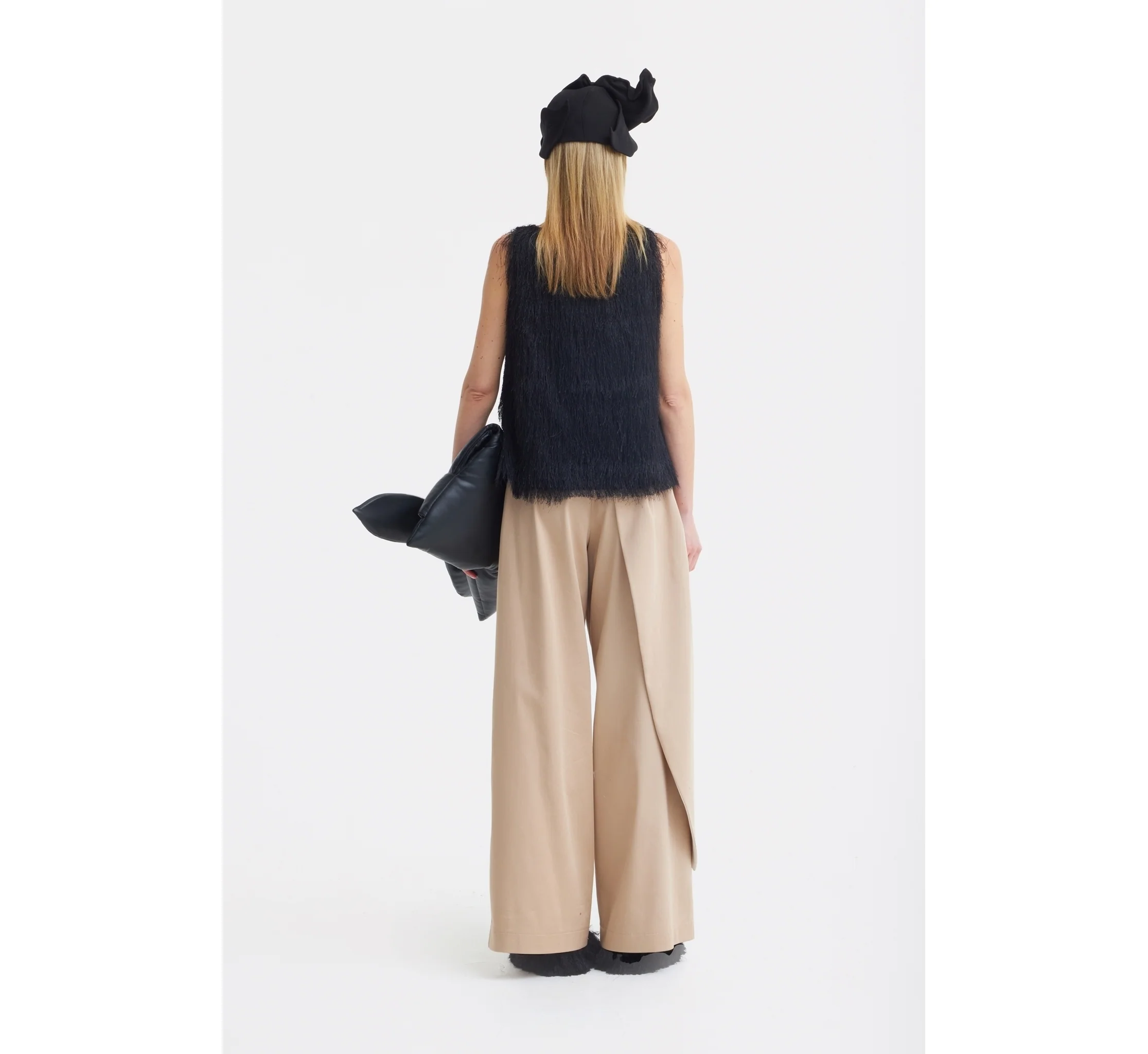Fringe Sleeveless Top - Black - Image 6