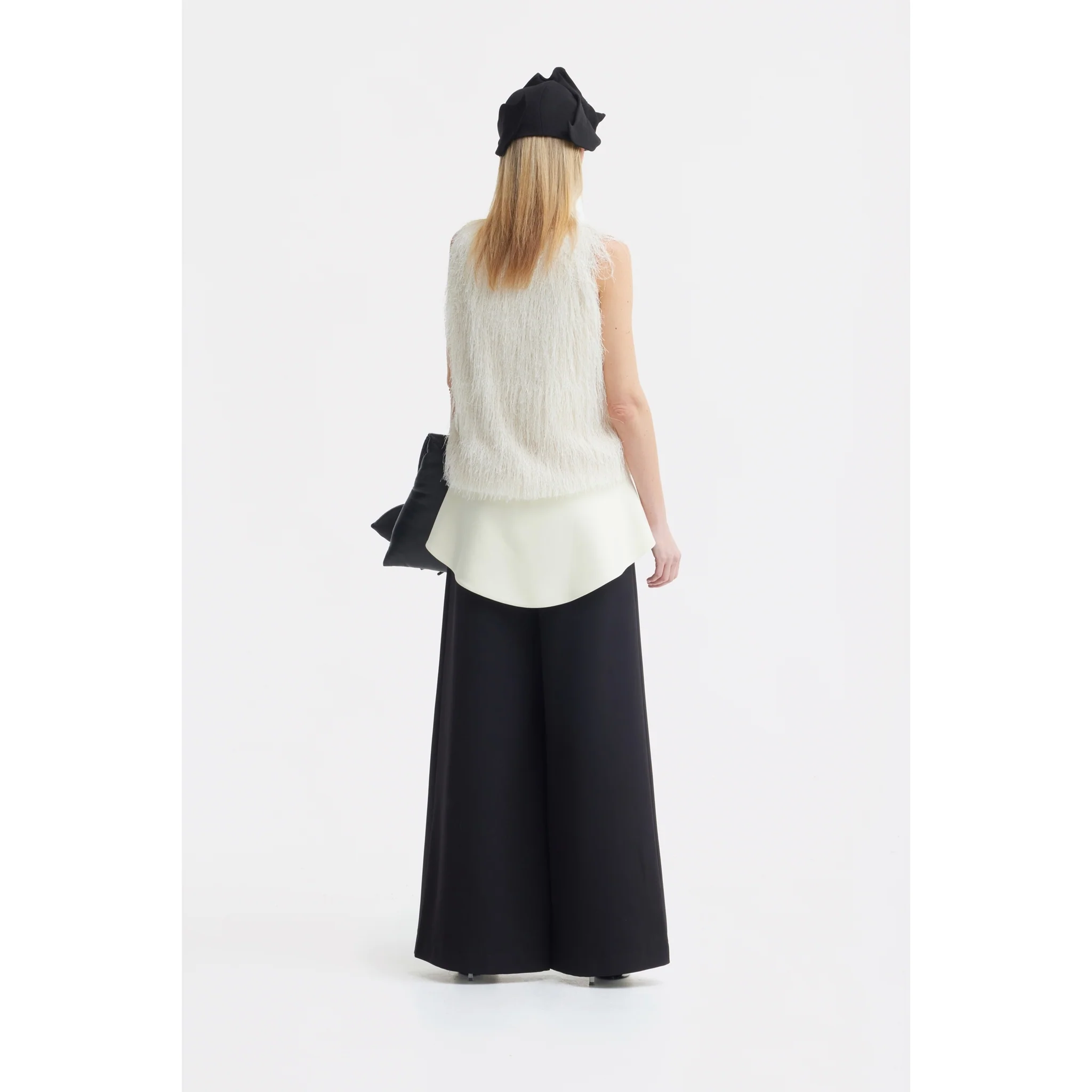 Fringe Sleeveless Top - Ivory - Image 7