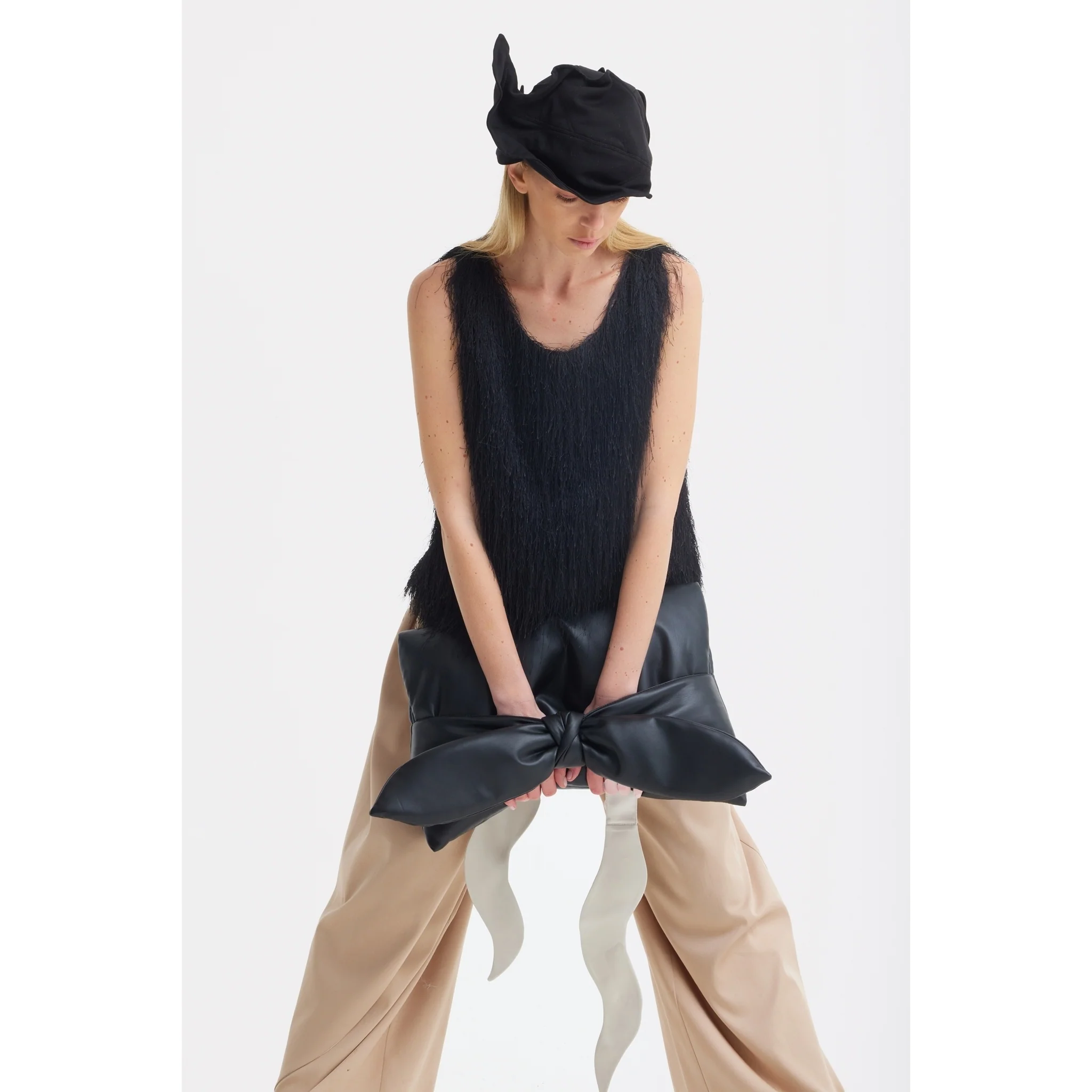 Headpiece - Evening Mini Hat Style - Black - Image 14