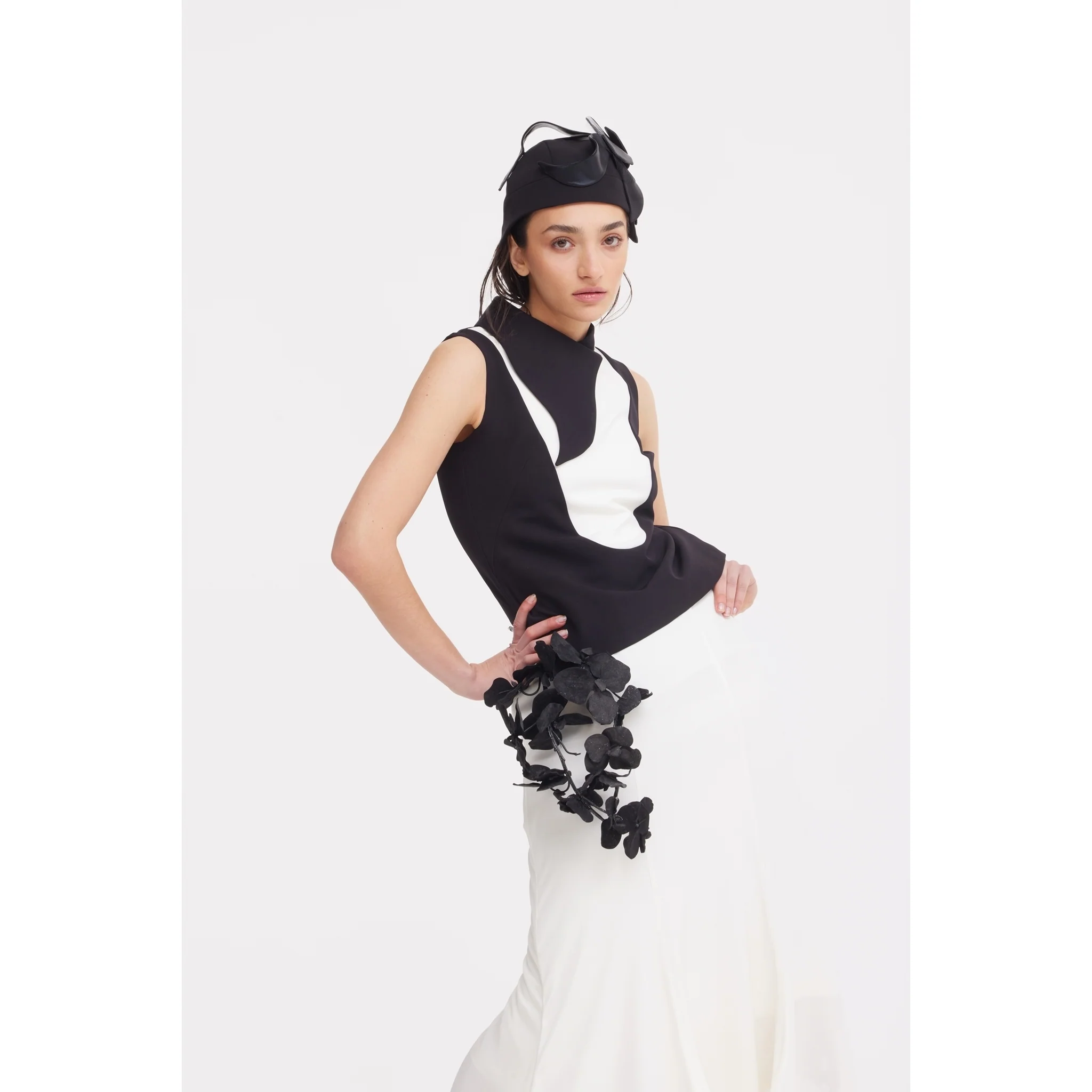 High Waist Double-Sided Satin Maxi Skirt - Ivory - Image 10