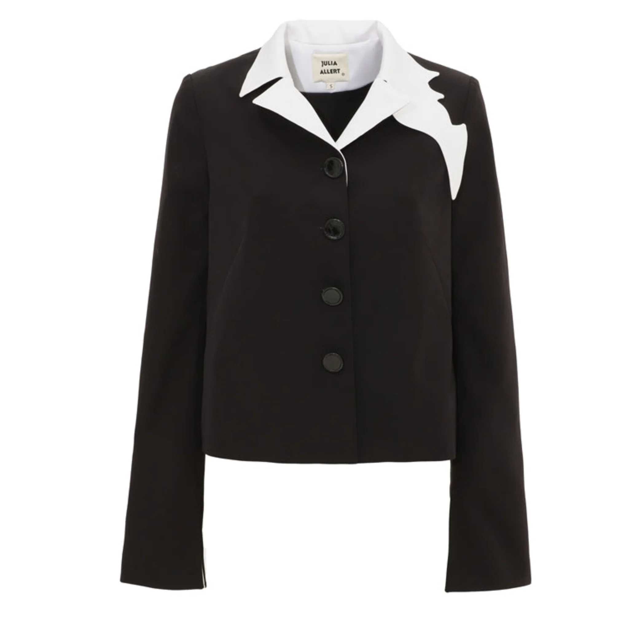 Tailored Cropped Blazer | Black