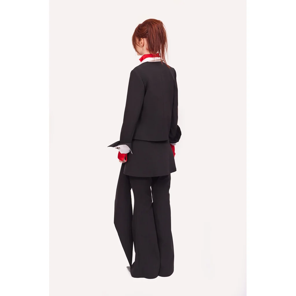 Tailored Cropped Blazer | Black - Image 5