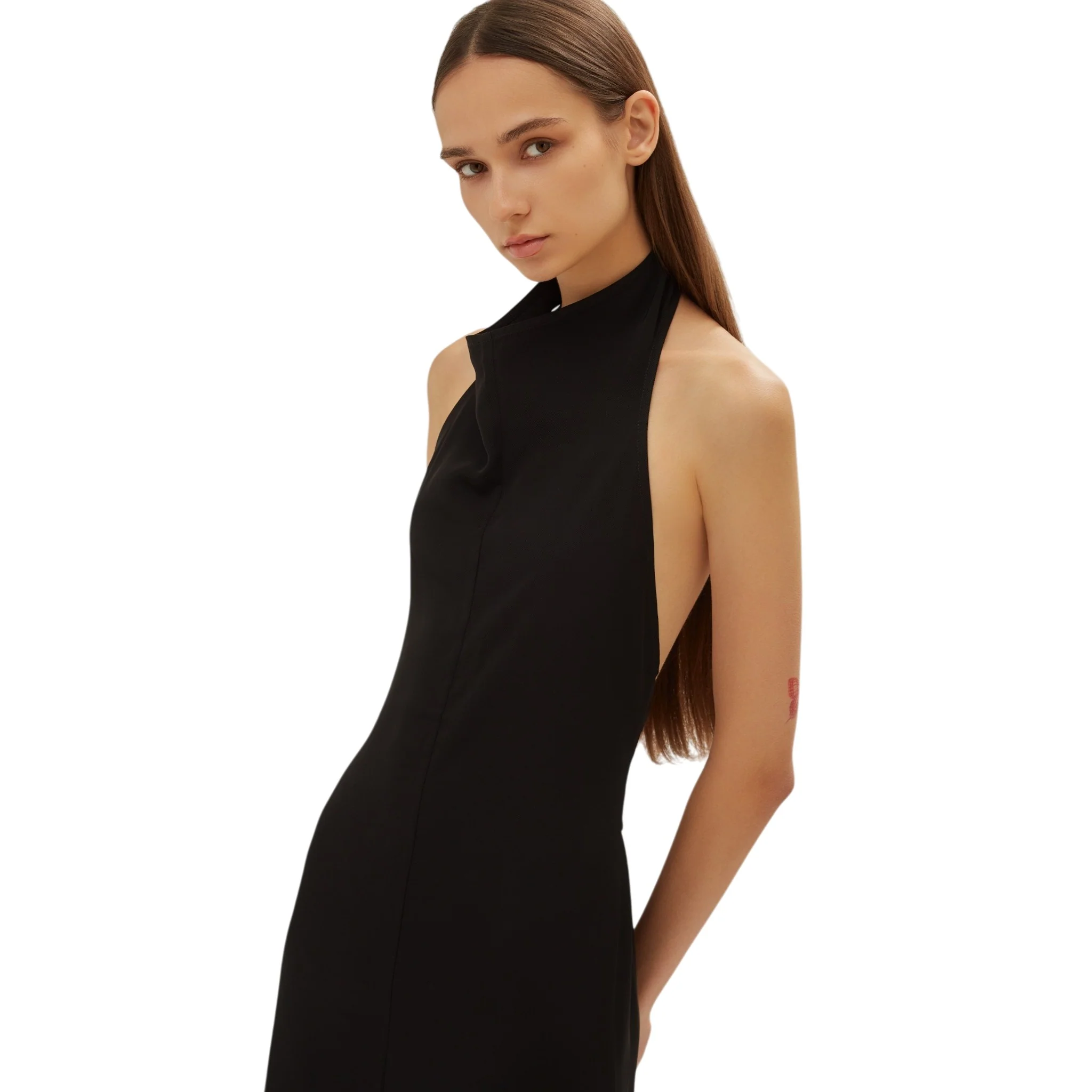 Black Column Dress - Image 3