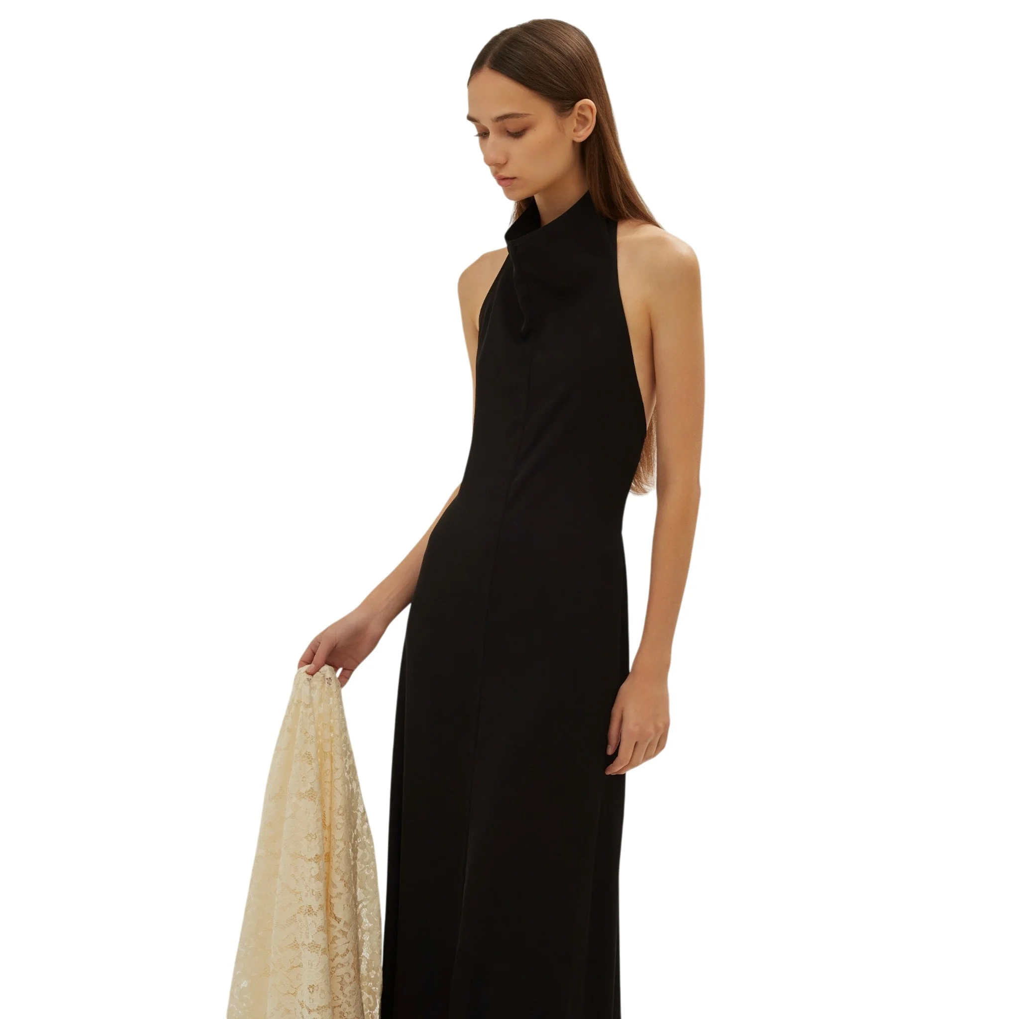 Black Column Dress - Image 4