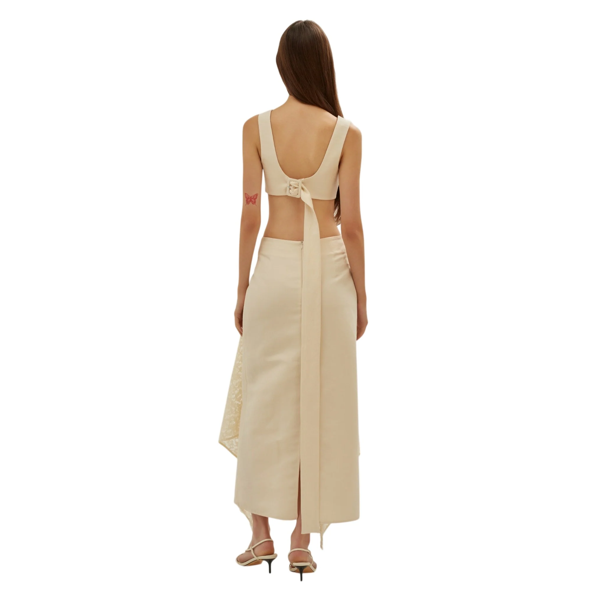 Ivory Buckle Crop Top - Image 6