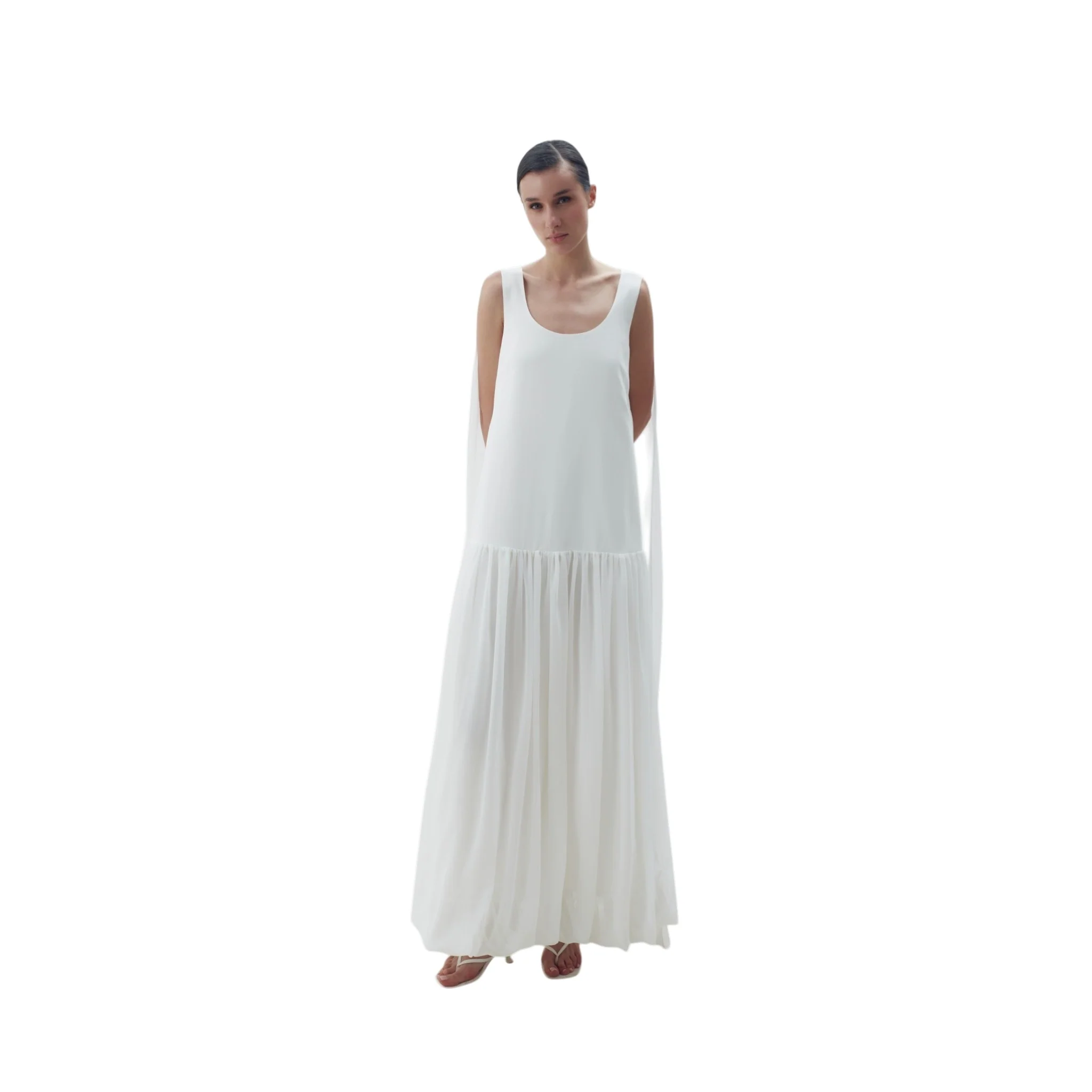 Off-White Cape Cloud Midi Dress - Image 4