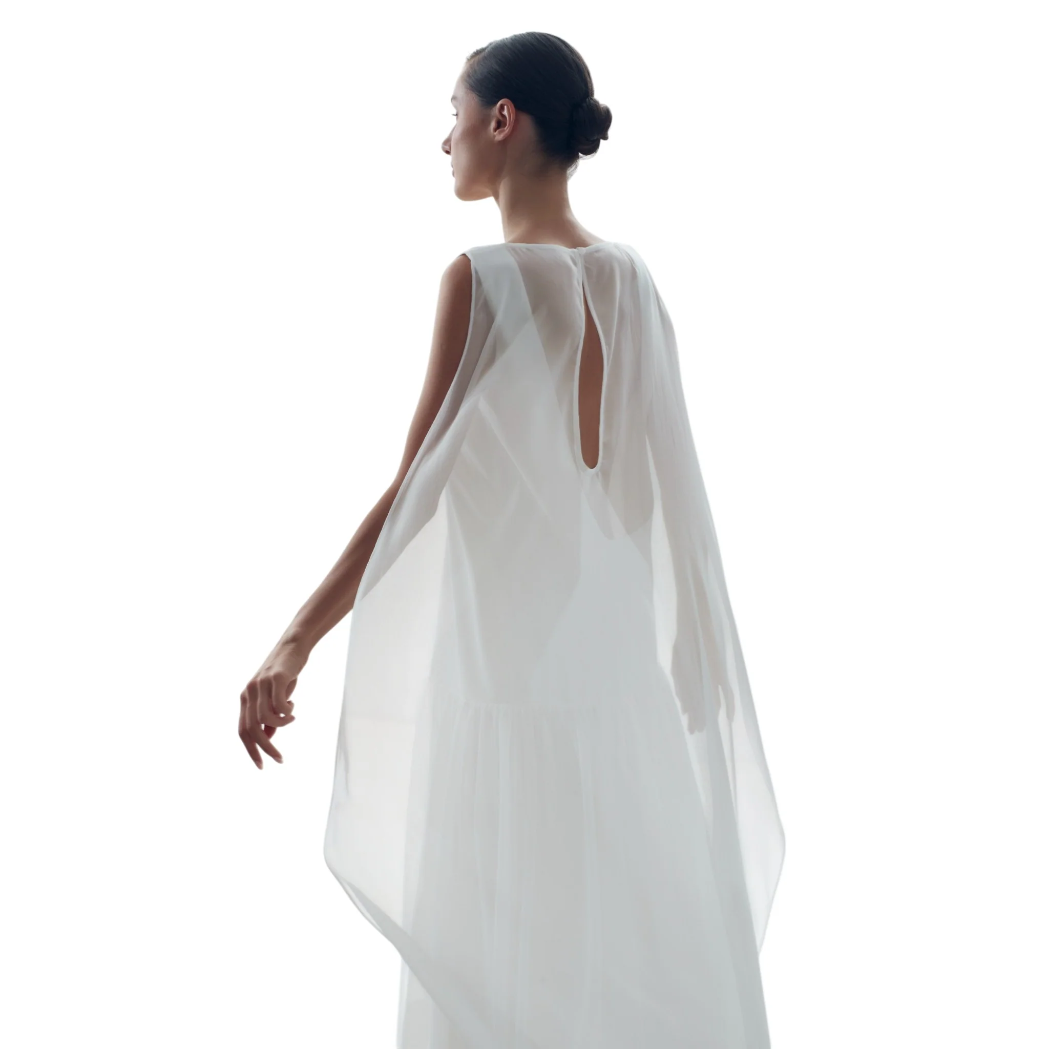 Off-White Cape Cloud Midi Dress - Image 7