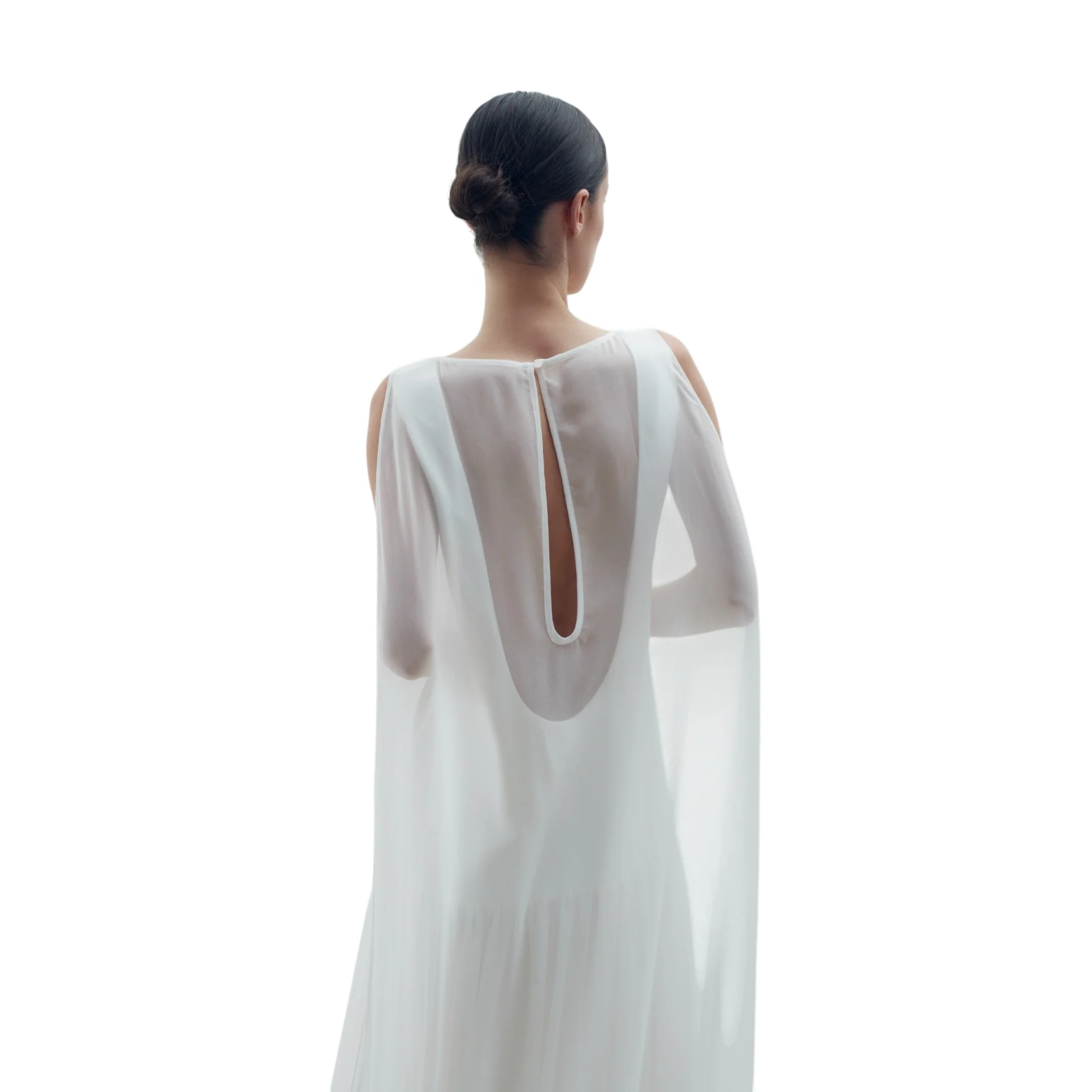 Off-White Cape Cloud Midi Dress - Image 9