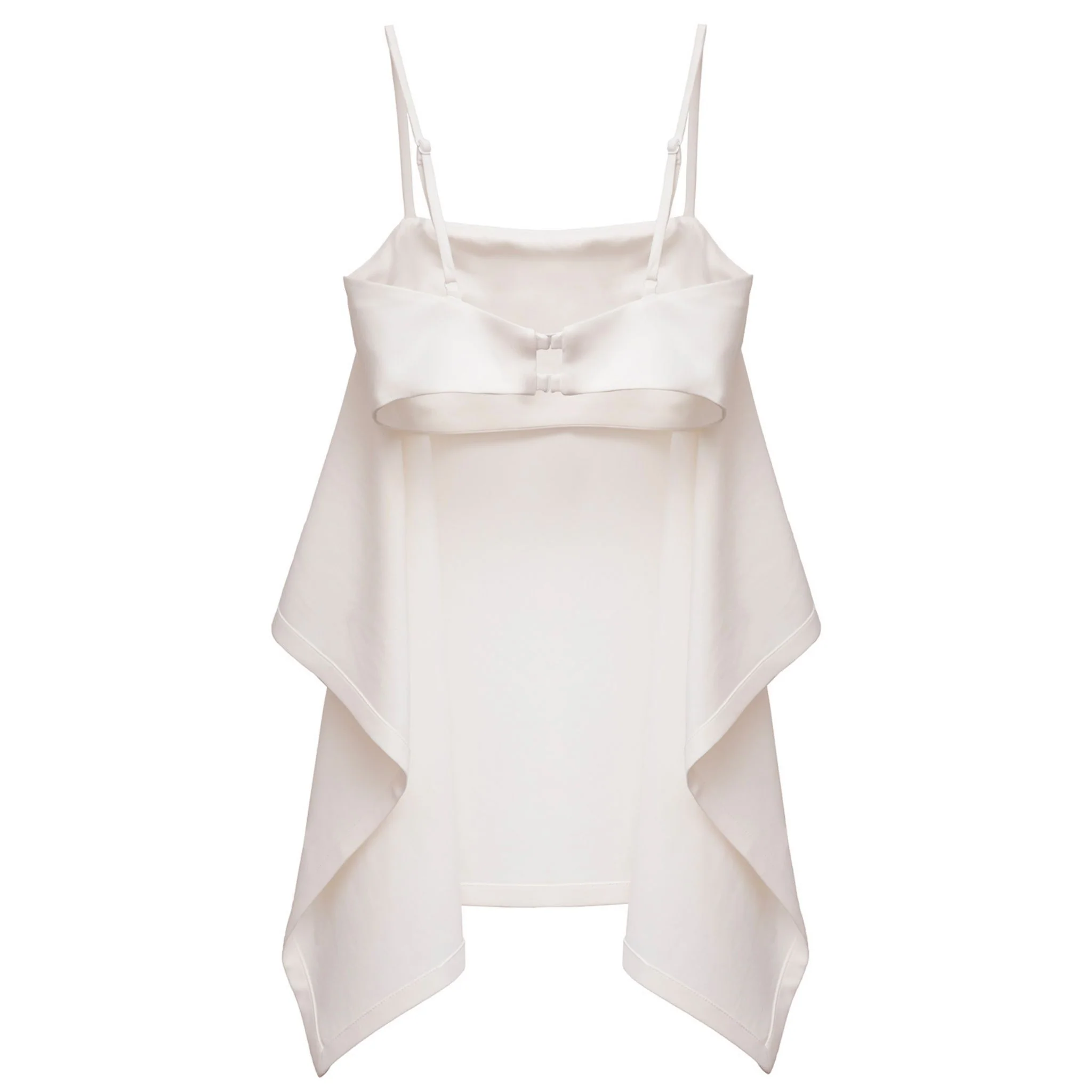 White Draped Fold Top - Image 5