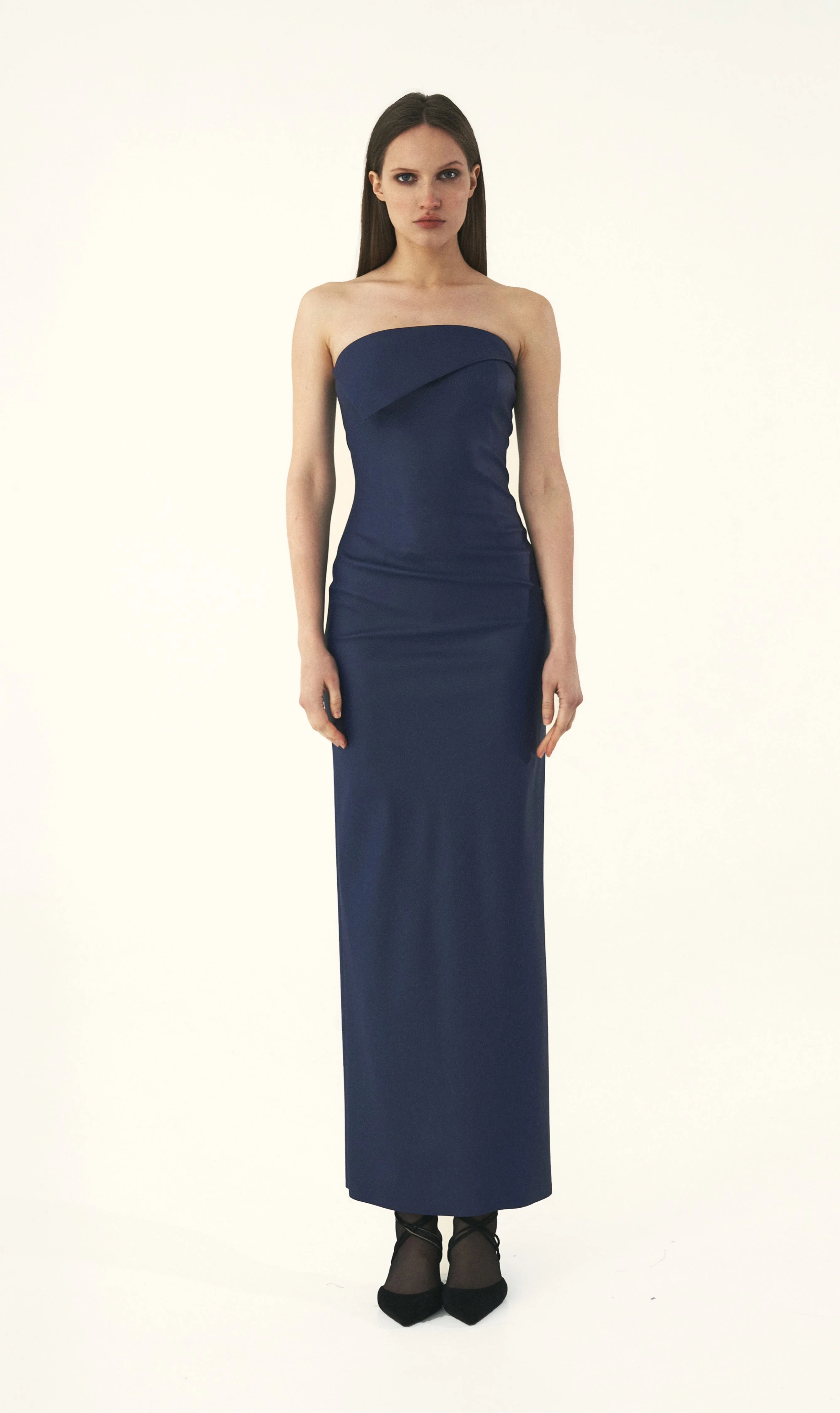 Asymmetrical Leather Dress - Image 3
