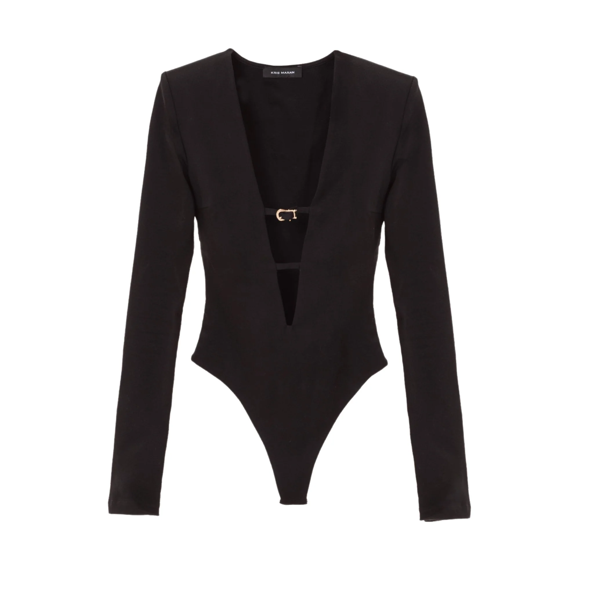 Cutout Buckle Bodysuit