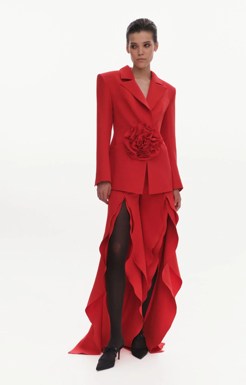 Flower Power Blazer | Red - Image 3