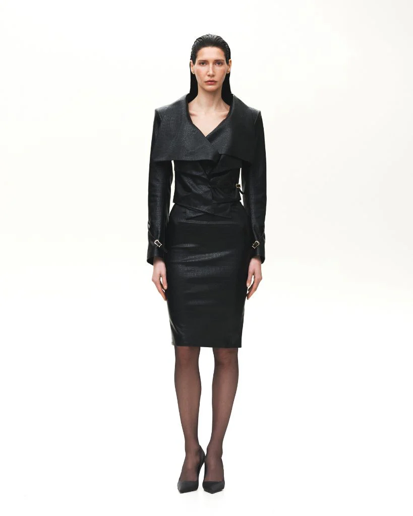 Reptilia Vegan Leather Jacket - Image 2