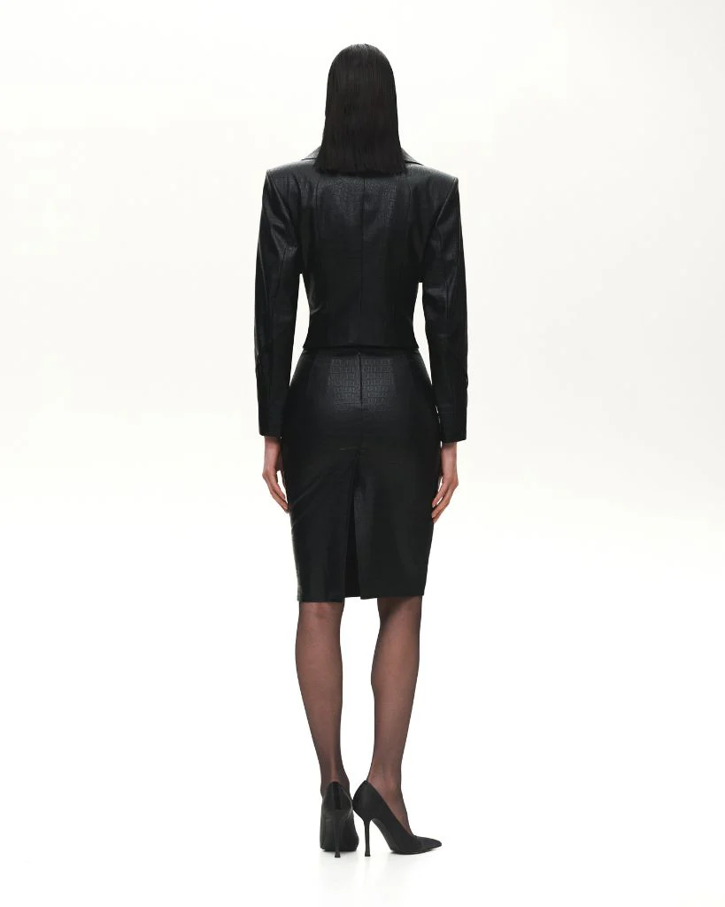 Reptilia Vegan Leather Jacket - Image 3