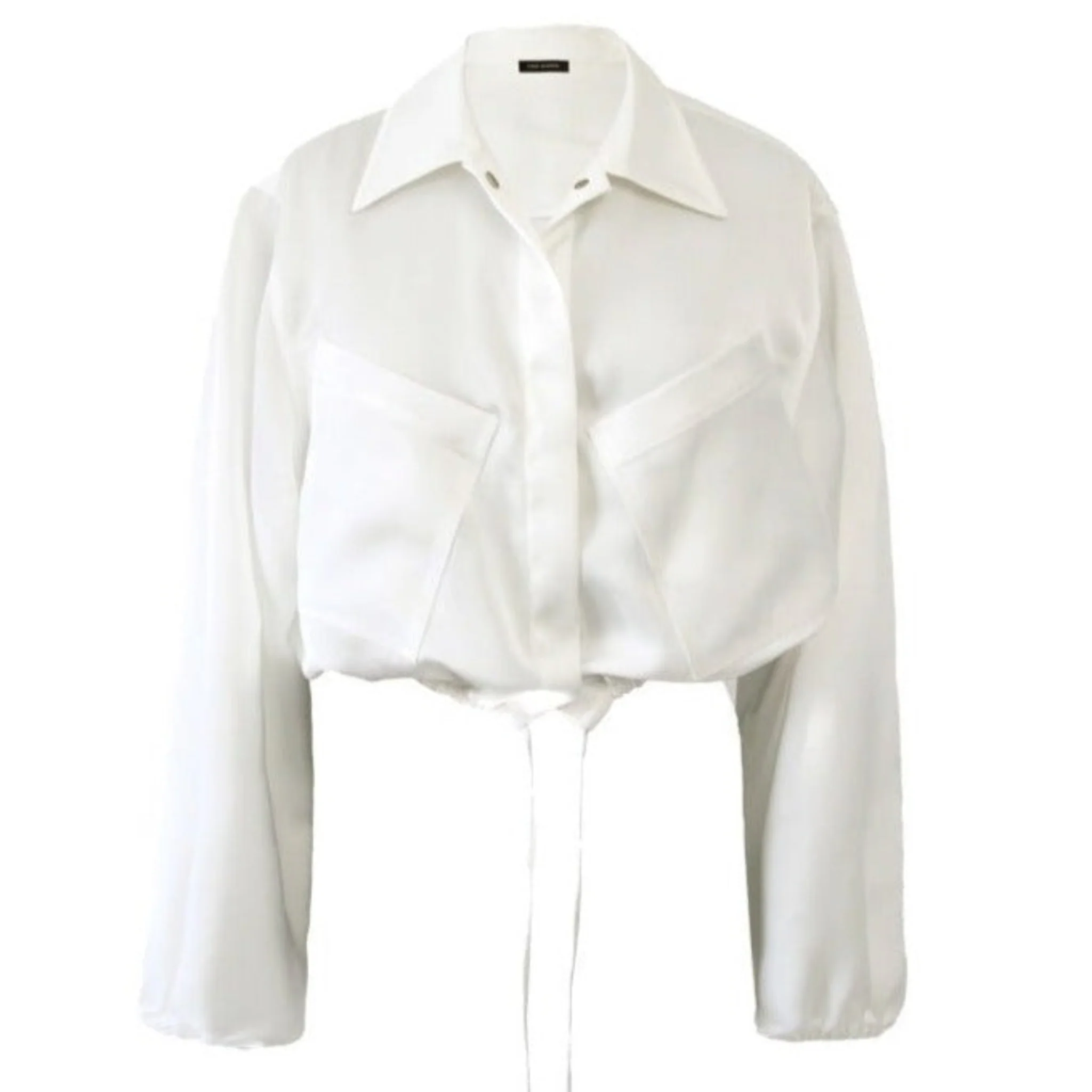 Silky Cargo Jacket | Ecru